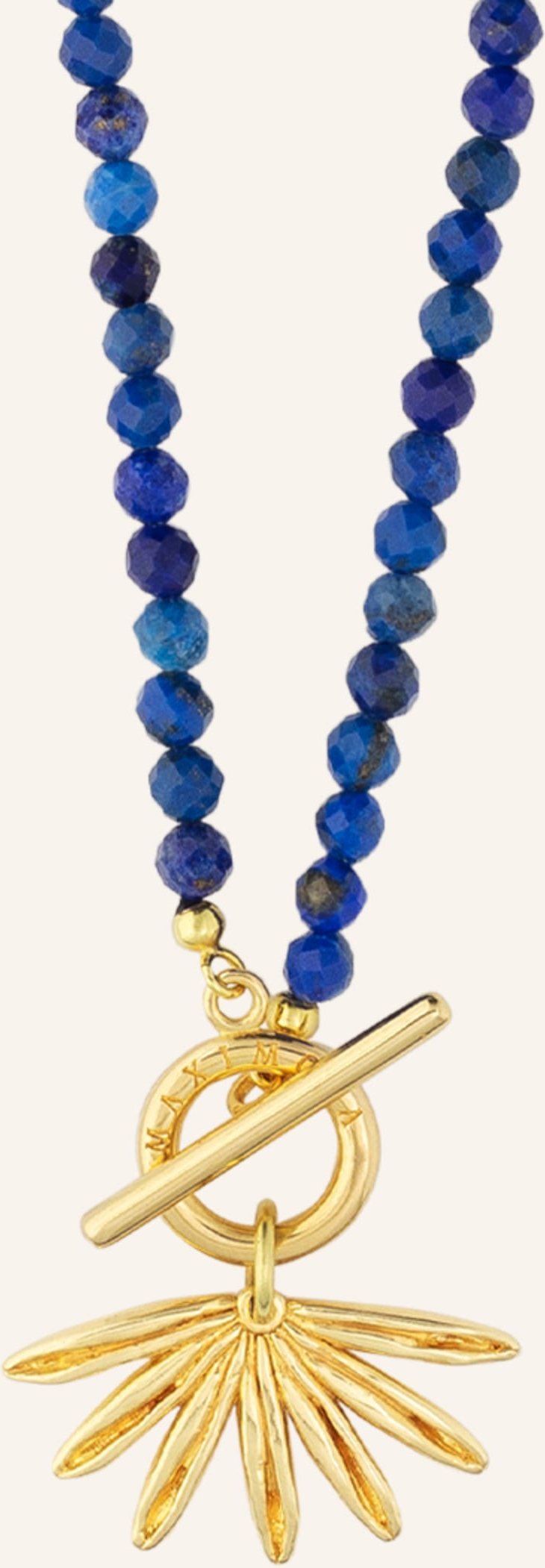 Maximova Jewelry Halskette Blue Sun Siren gold