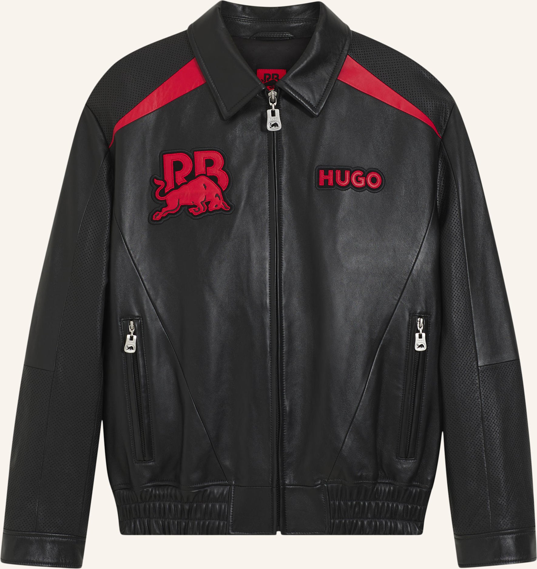 Hugo Lederjacke Lugor_Rb schwarz