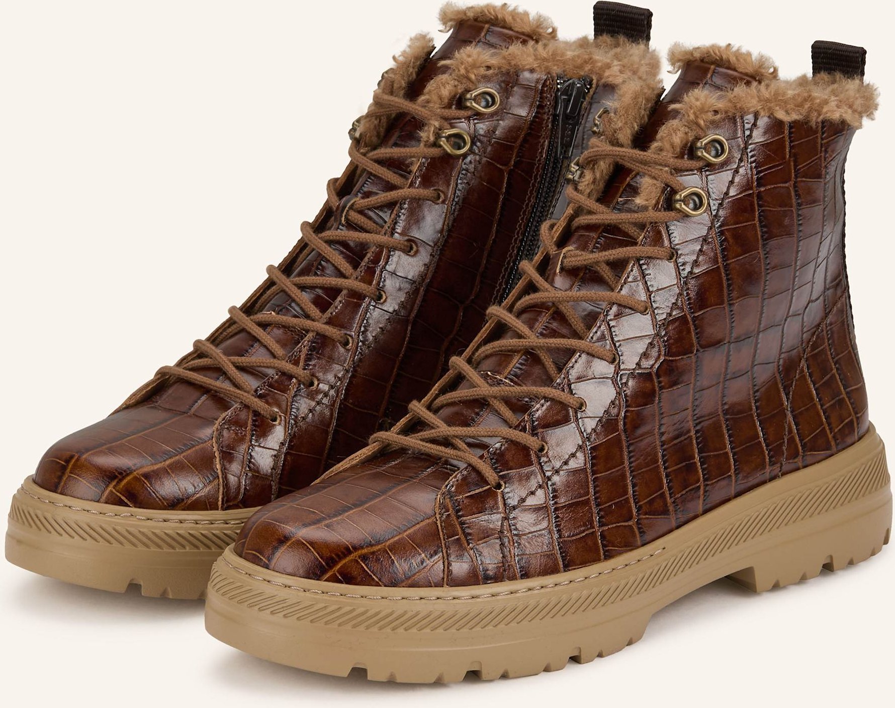 Paul Green Schnürboots braun