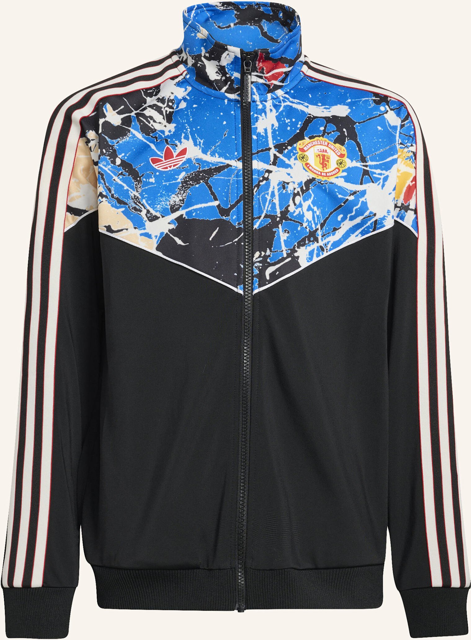 Adidas Manchester United Stone Roses Kids Trainingsjacke schwarz
