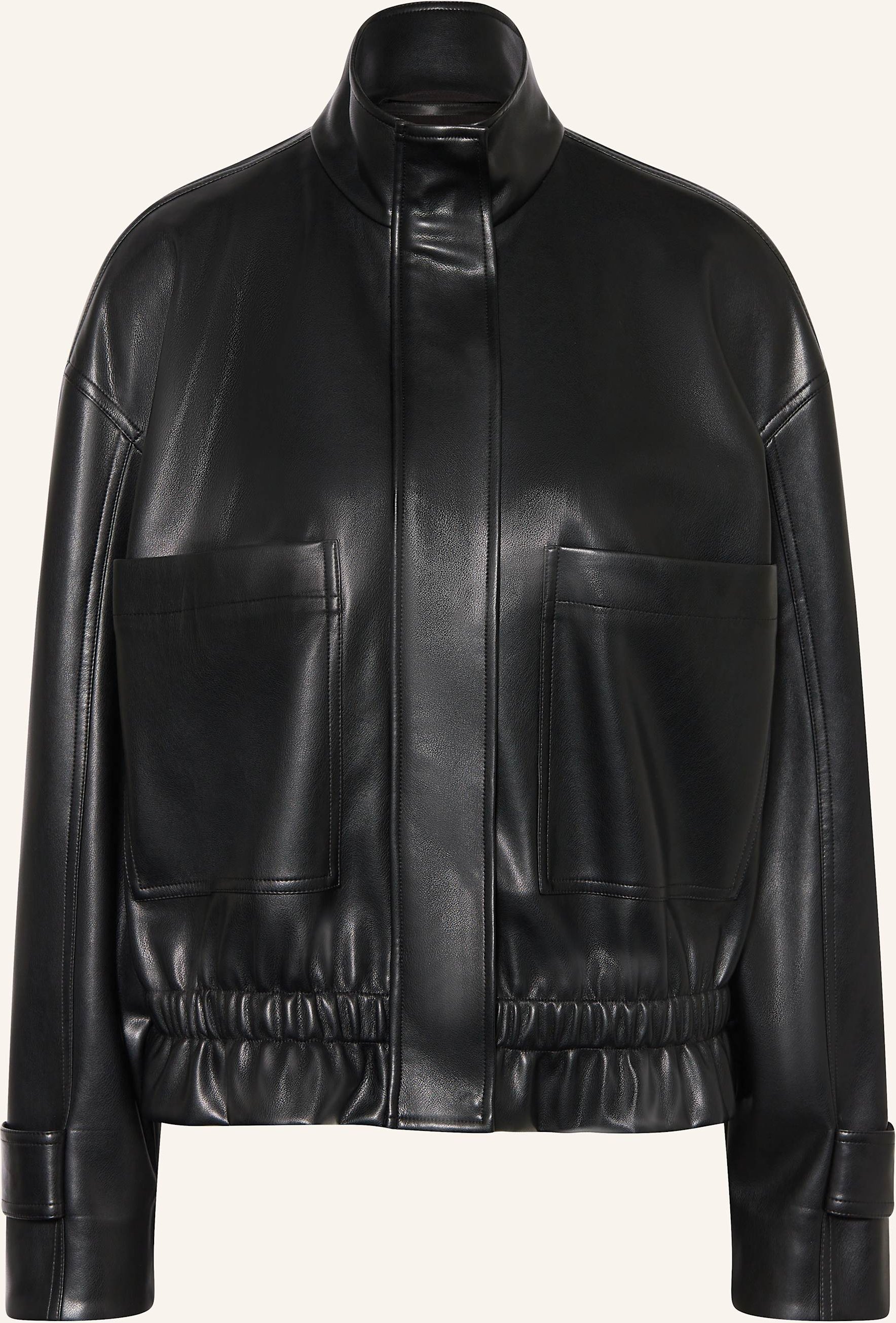 Thumbnail - Marc Aurel Jacke In Lederoptik schwarz