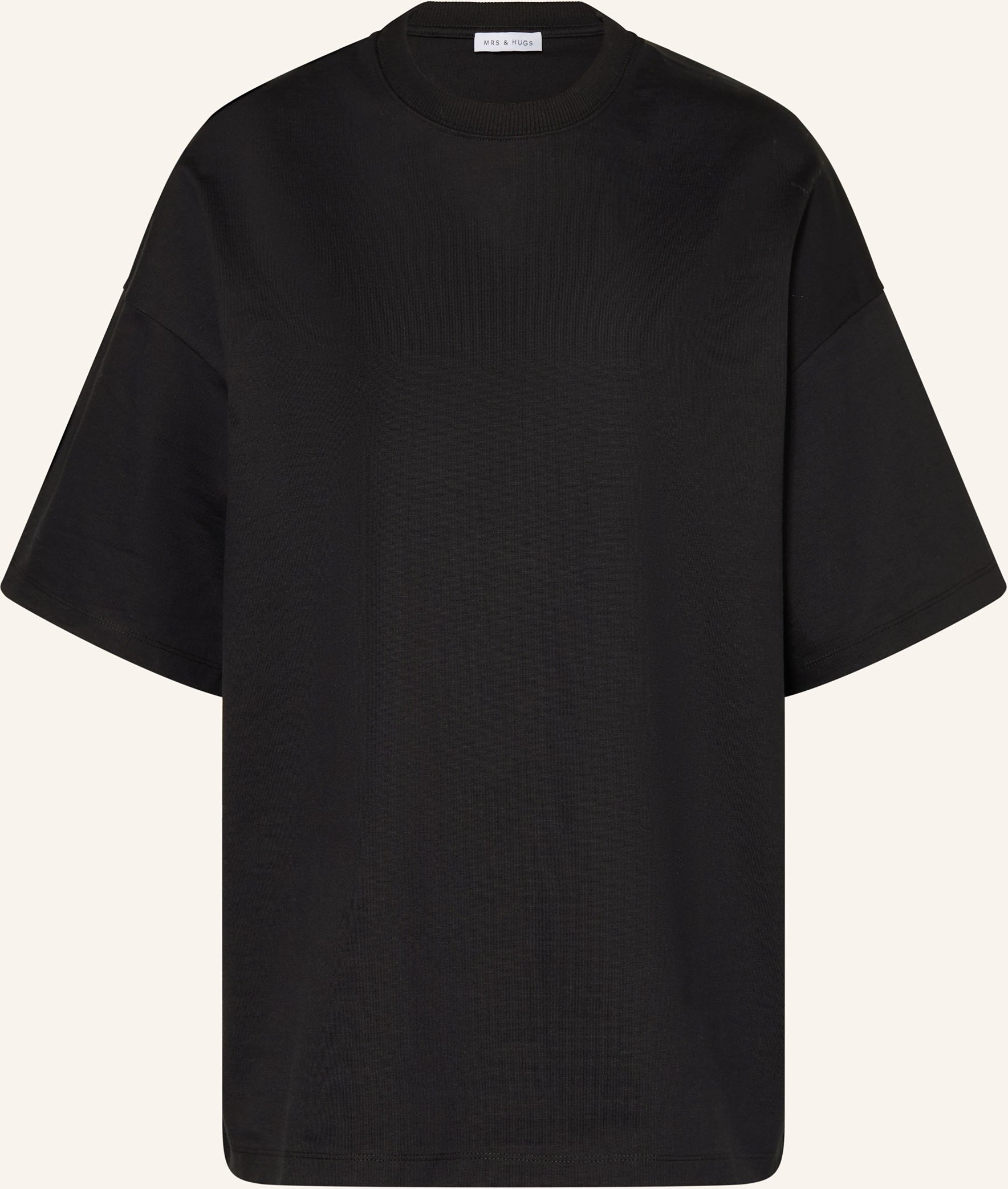 Mrs & Hugs Oversized-Shirt schwarz
