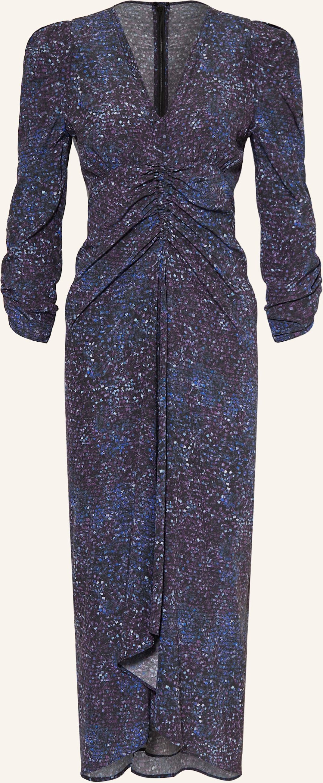 Isabel Marant Cocktailkleid Albini Aus Seide Mit 3/4-Arm blau