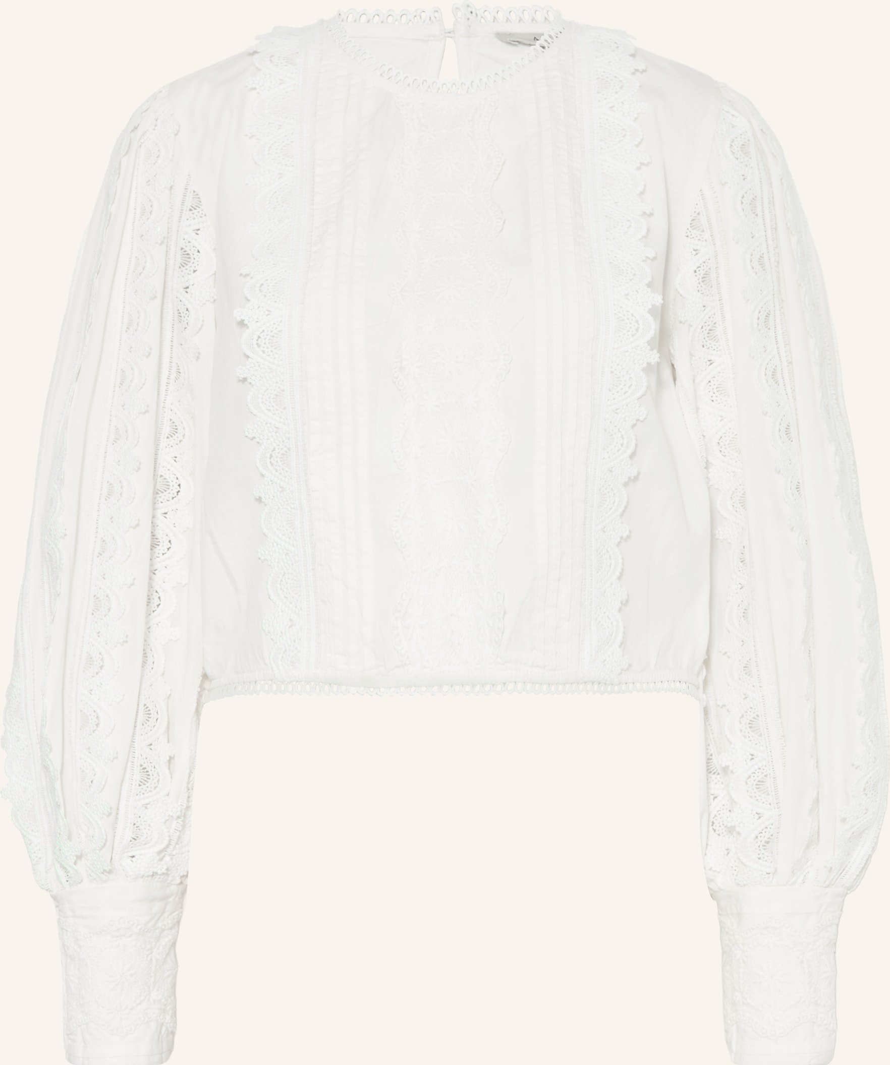 Allsaints Blusenshirt Hart Mit Spitze weiss