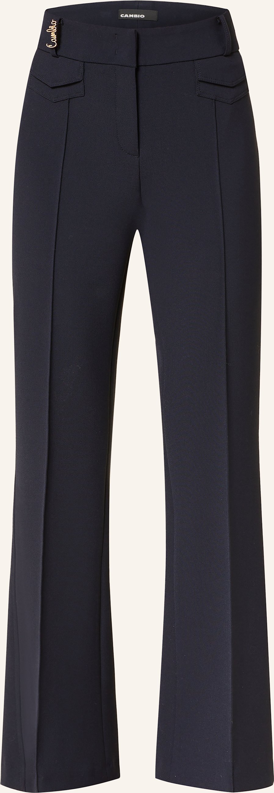 Cambio Flared Jeans Fawn blau