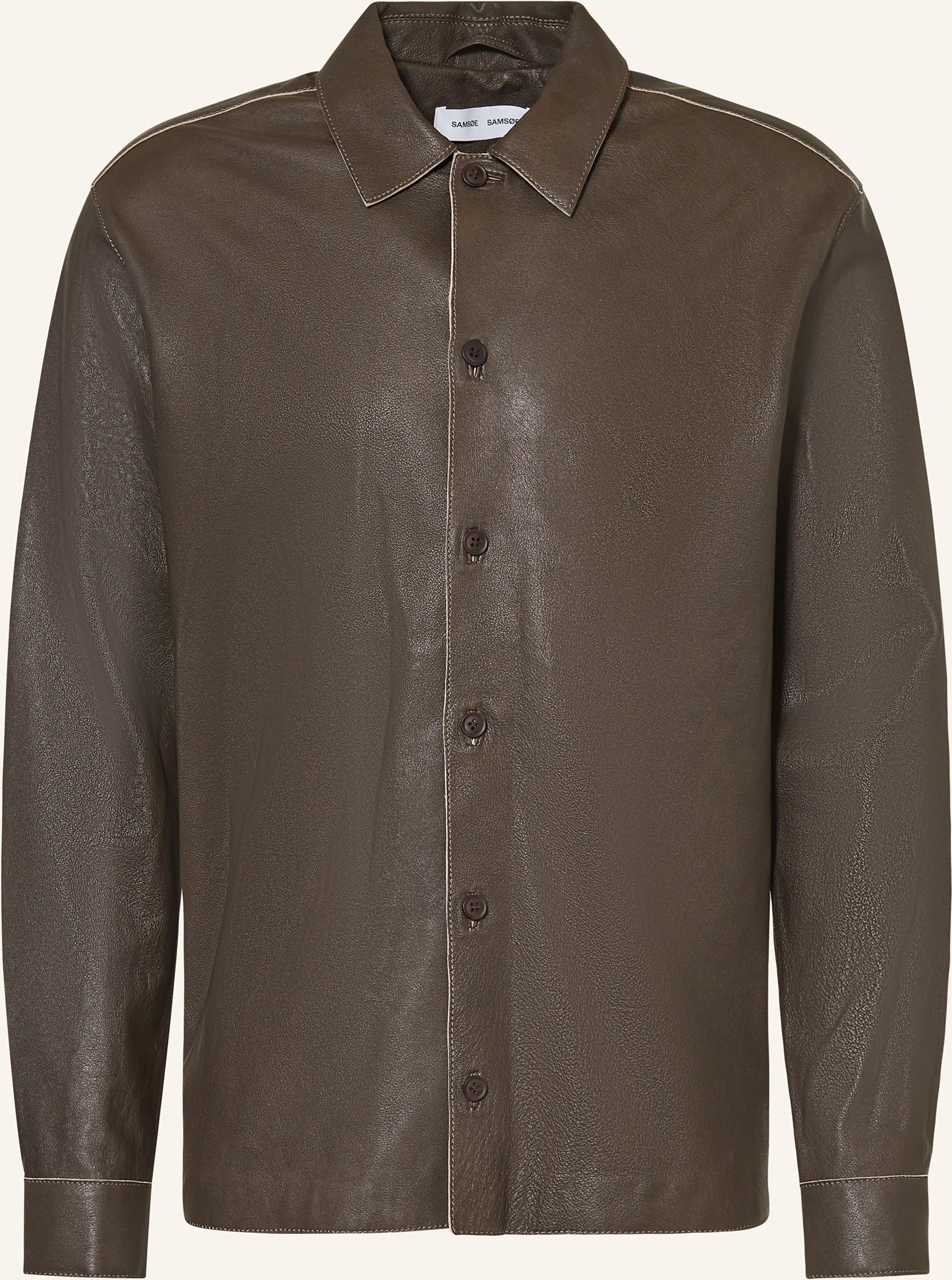 Samsøe Samsøe Lederjacke Sadamon braun
