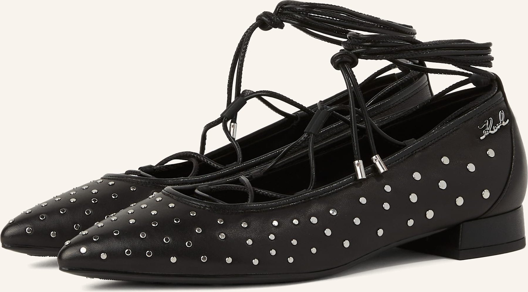 Karl Lagerfeld Flache Schuhe schwarz
