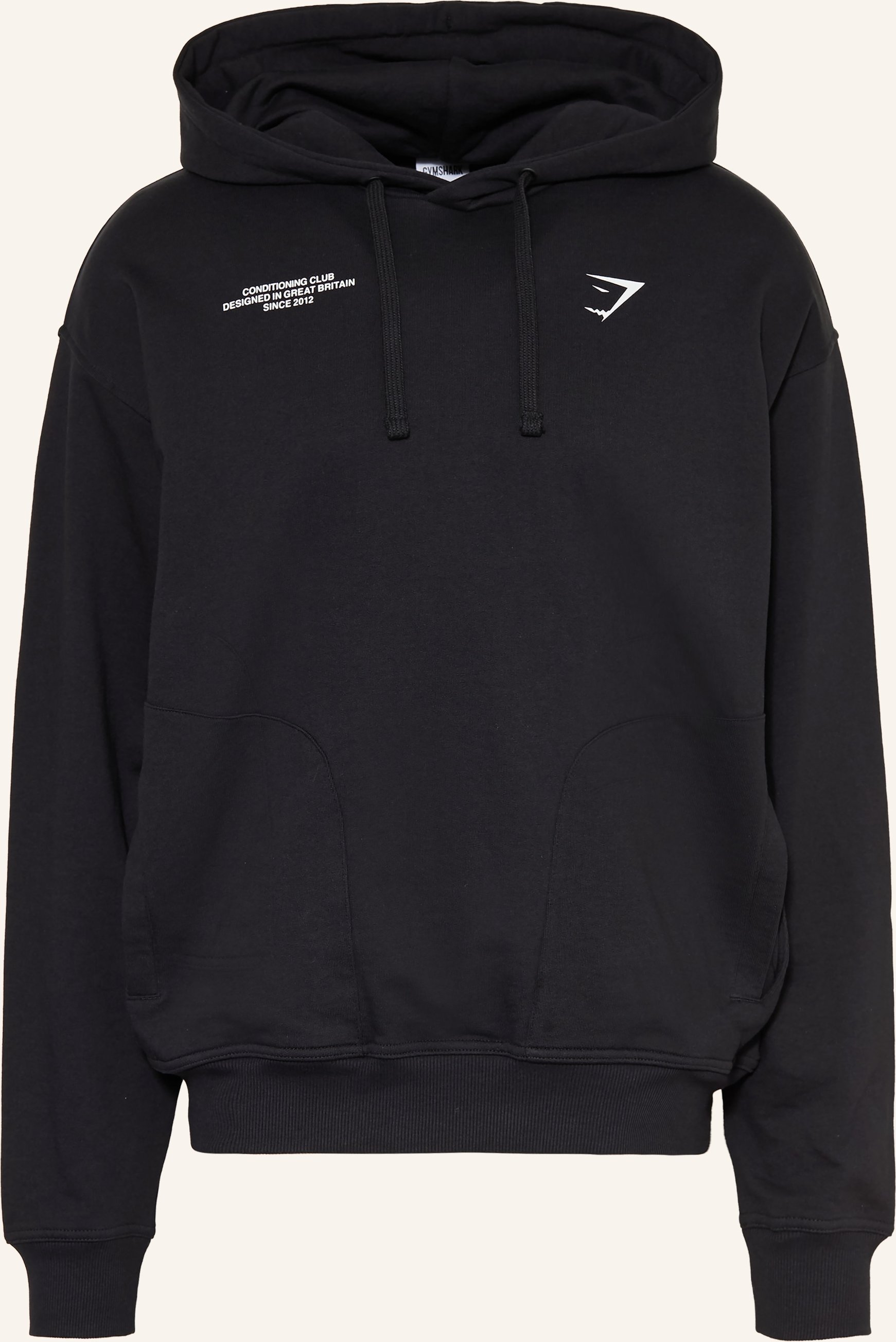 Gymshark Oversized-Hoodie Conditioning Club schwarz