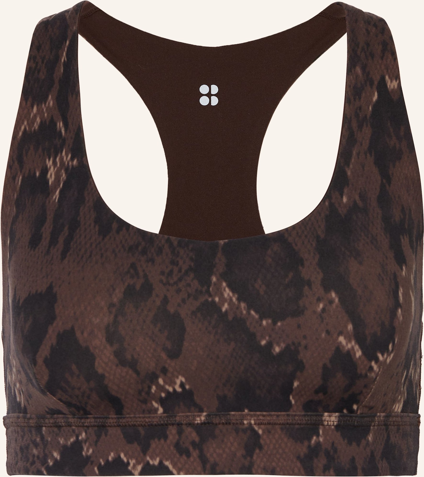 Sweaty Betty Sport-Bh Super Soft Reversible Yoga Zum Wenden braun
