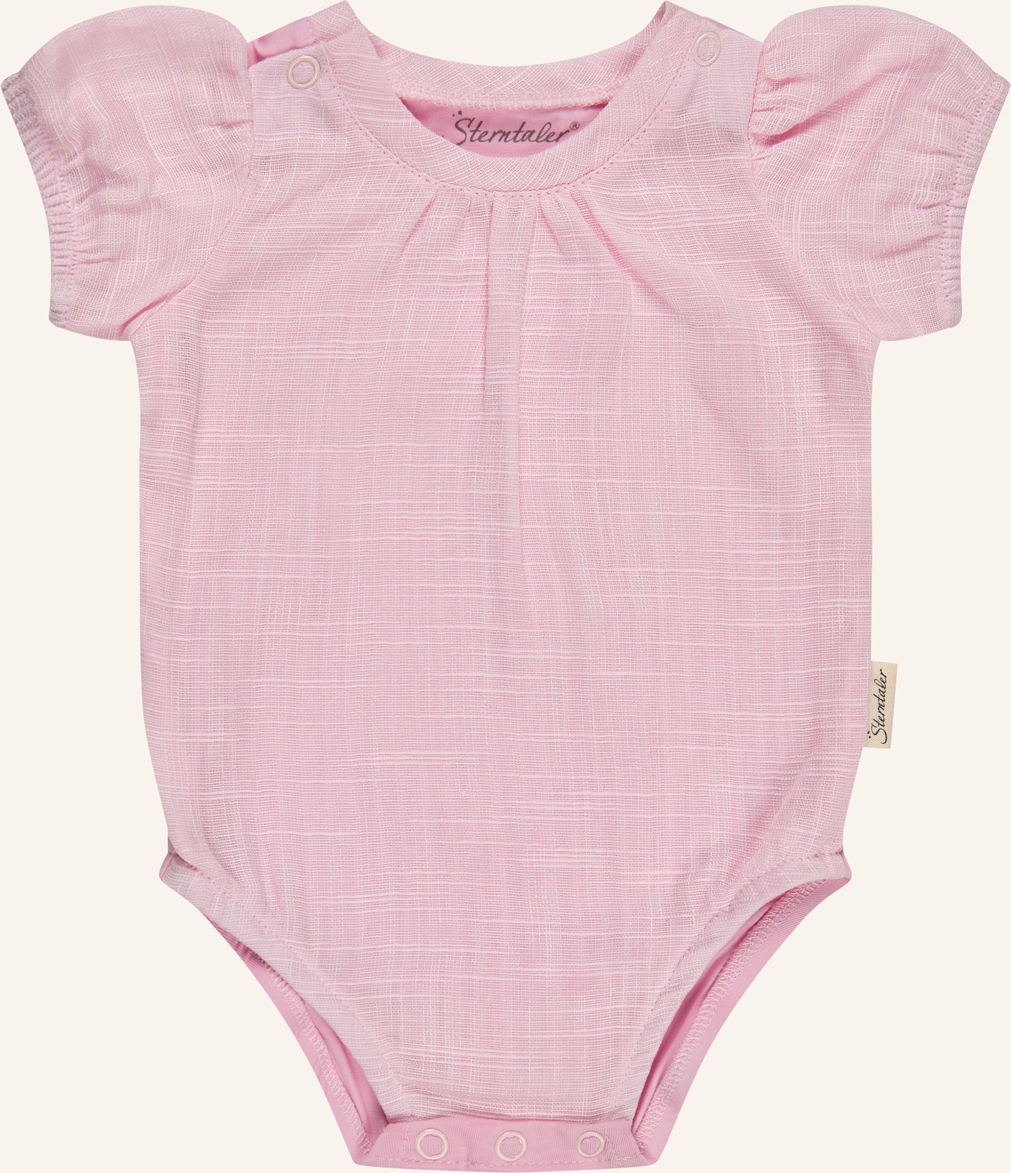 Sterntaler Body Leinenoptik pink