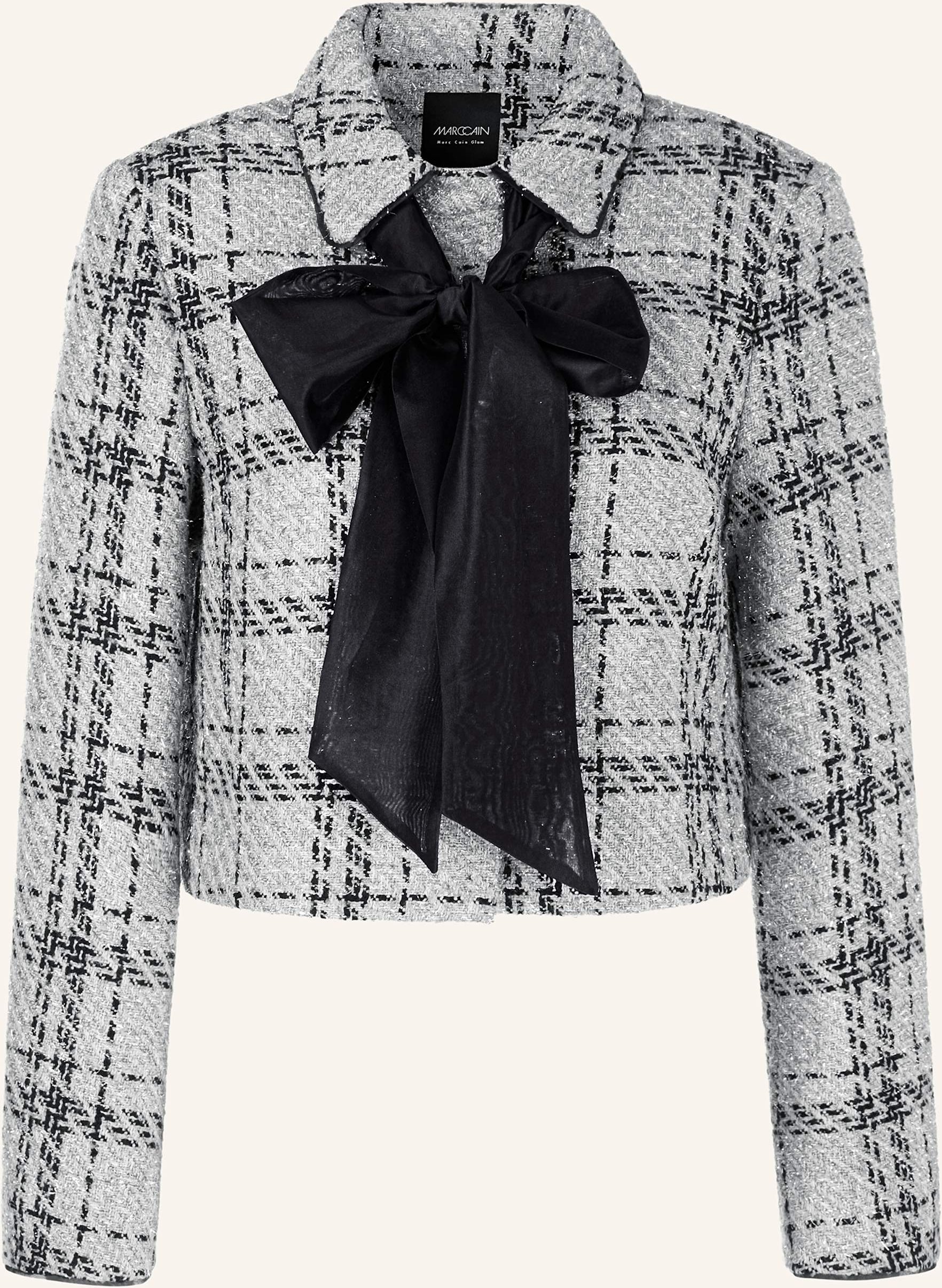 Marc Cain Tweed-Jacke Mit Glitzergarn grau