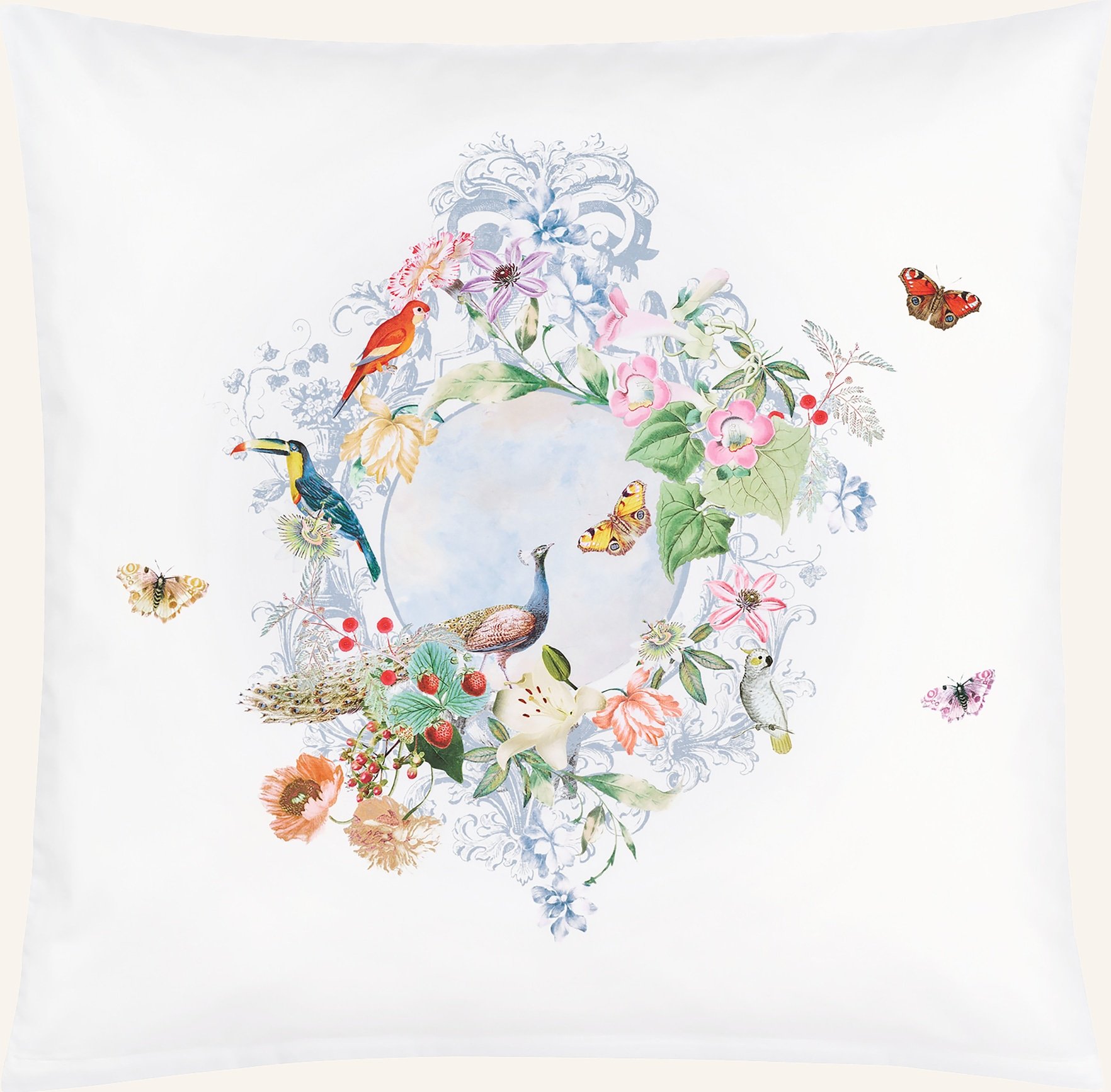 Christian Fischbacher Bettwäsche Peacock Zum Wenden weiss