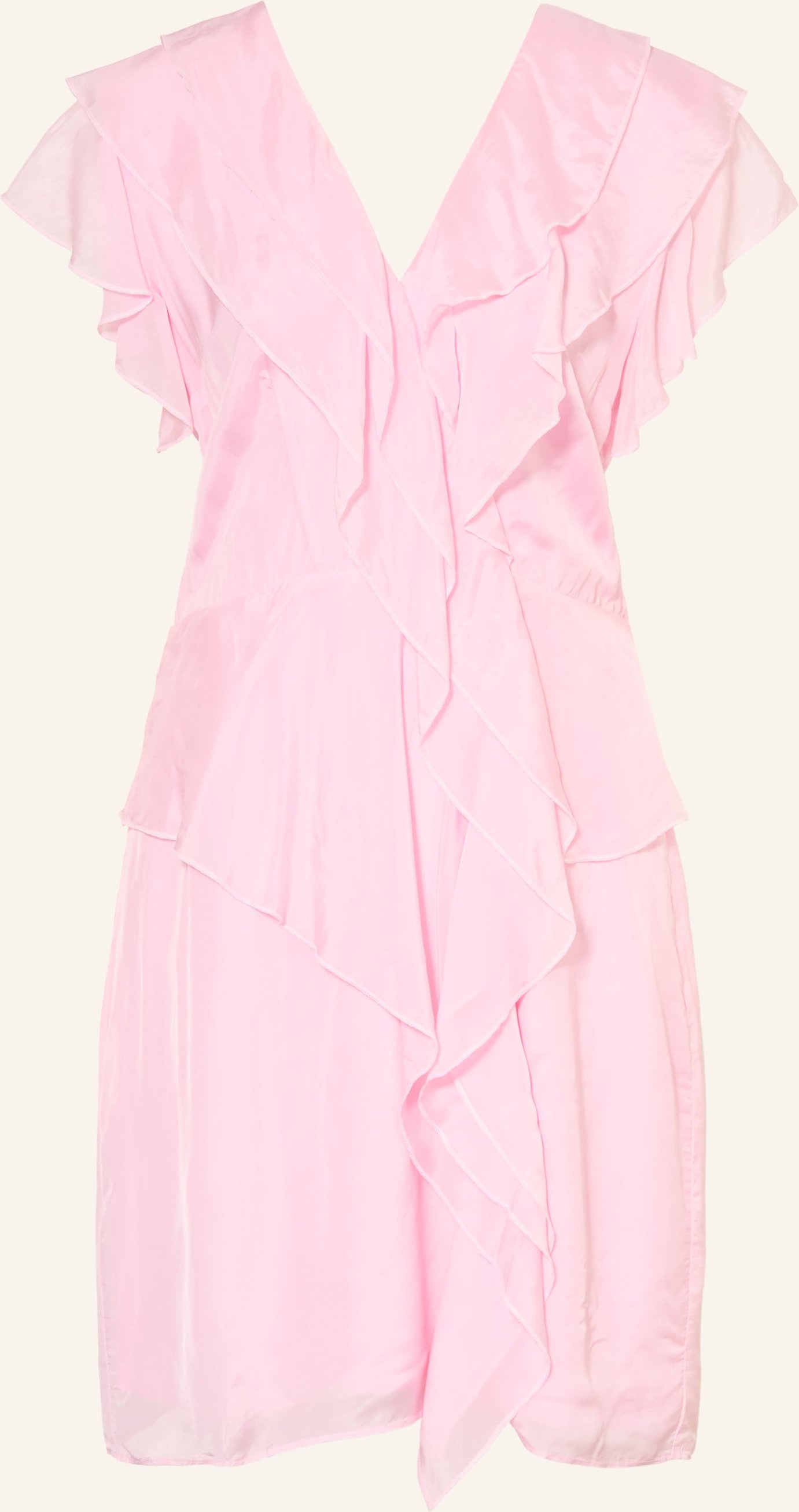 Mrs & Hugs Cocktailkleid Mit Volants orange