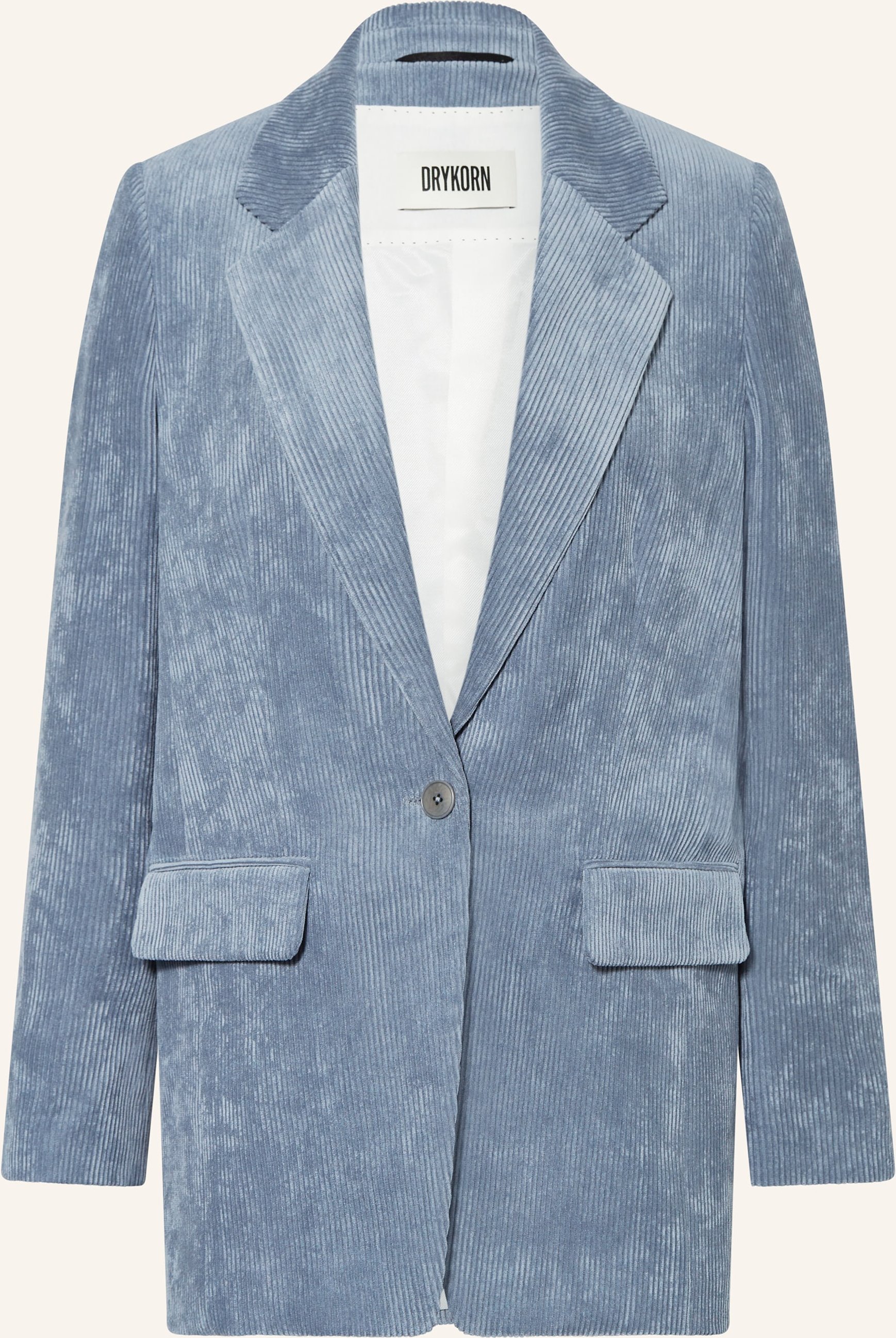Drykorn Longblazer Glendale Aus Cord blau