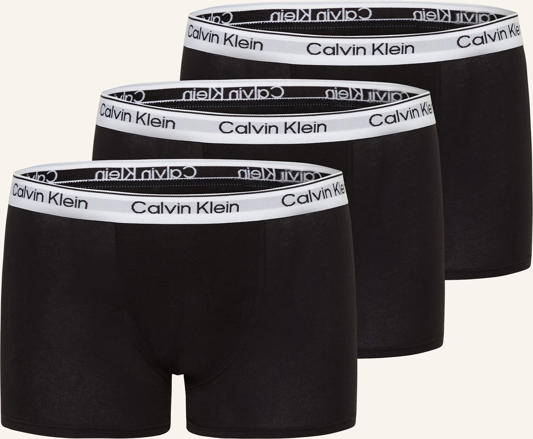 Thumbnail - Calvin Klein 3er-Pack Boxershorts Icon Cotton Stretch schwarz