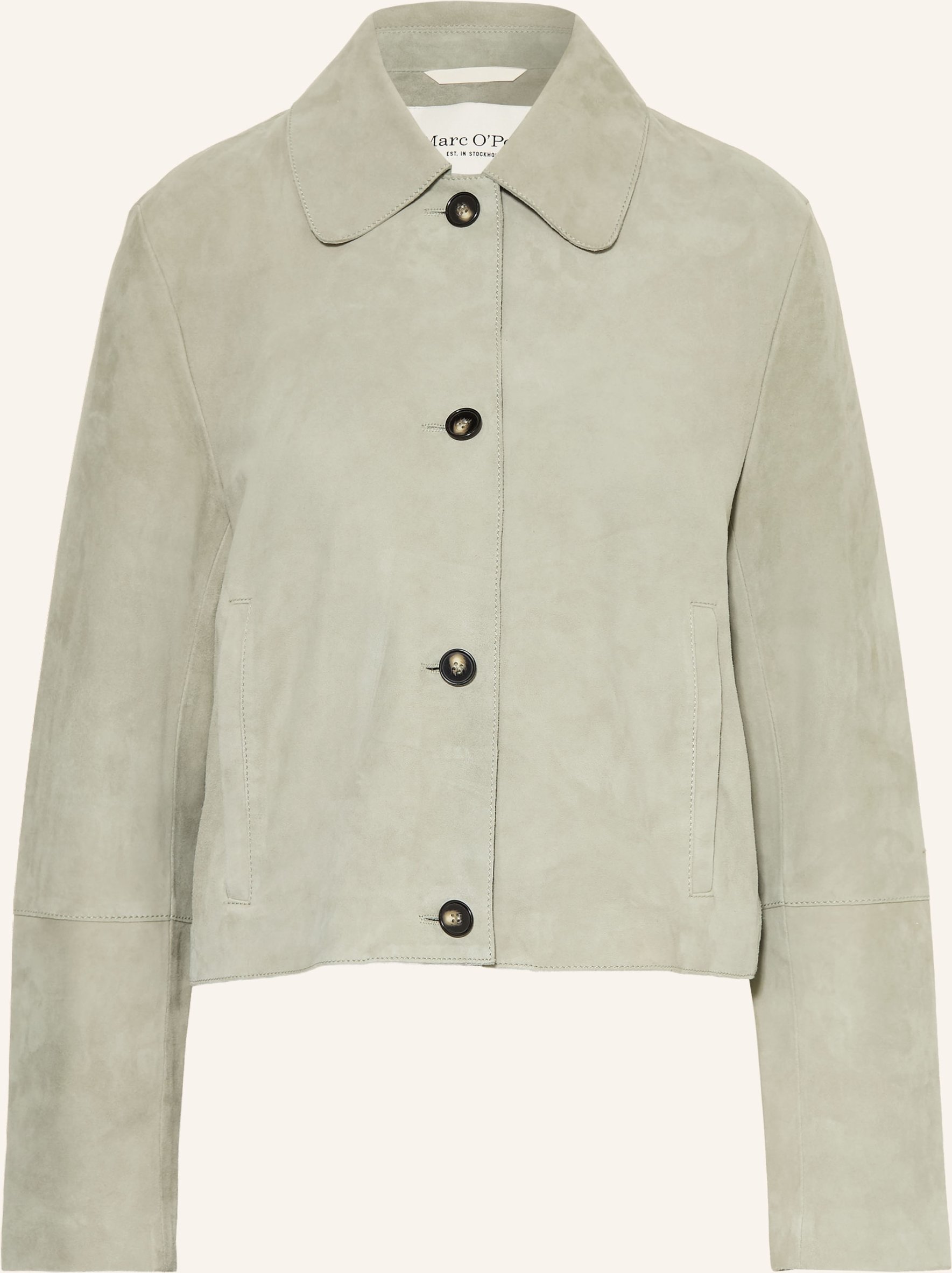 Marc O'polo Lederjacke gruen