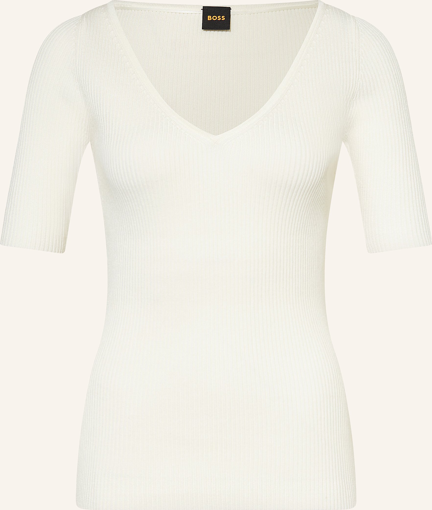 Boss Strickshirt Faradisco weiss