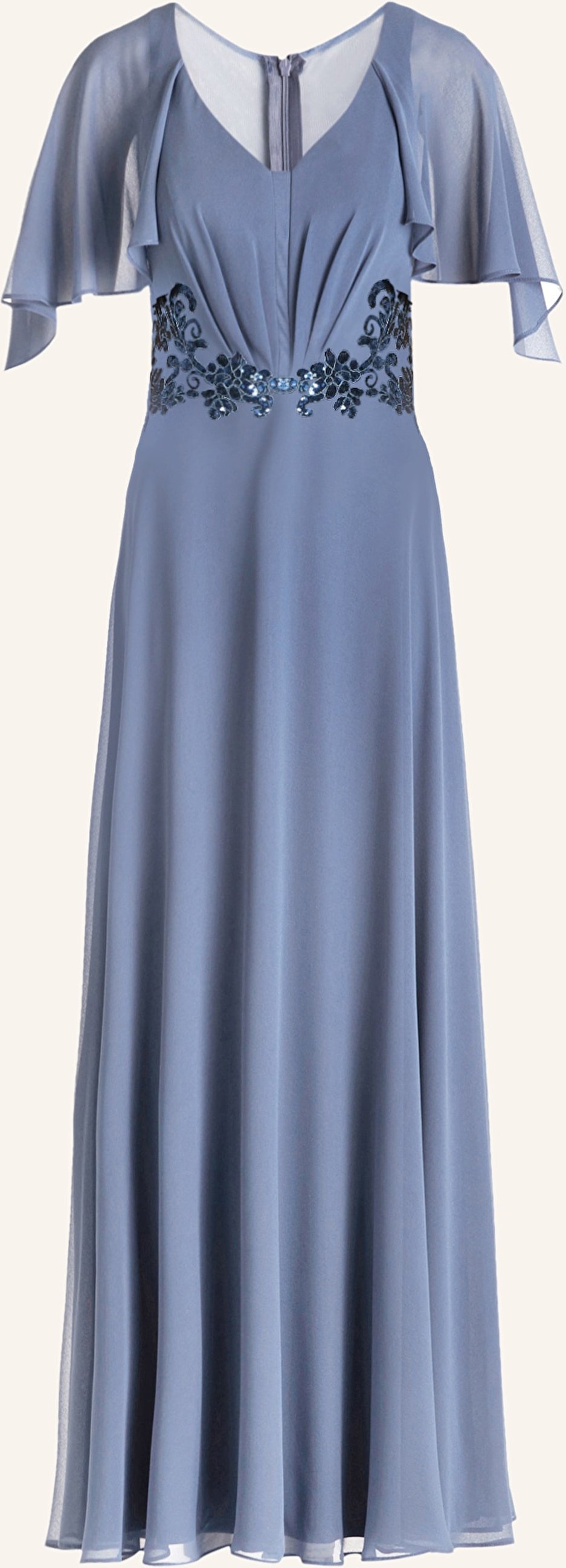 Vera Mont Abendkleid Mit Pailletten blau