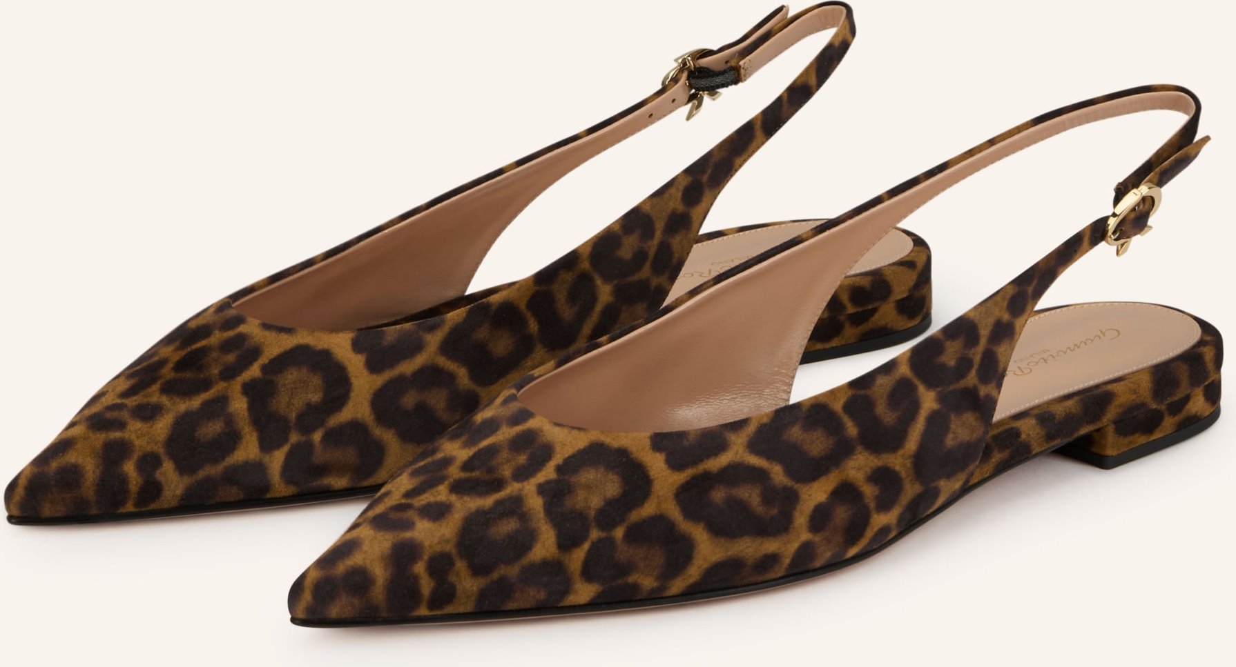 Gianvito Rossi Slingballerinas Robbie braun