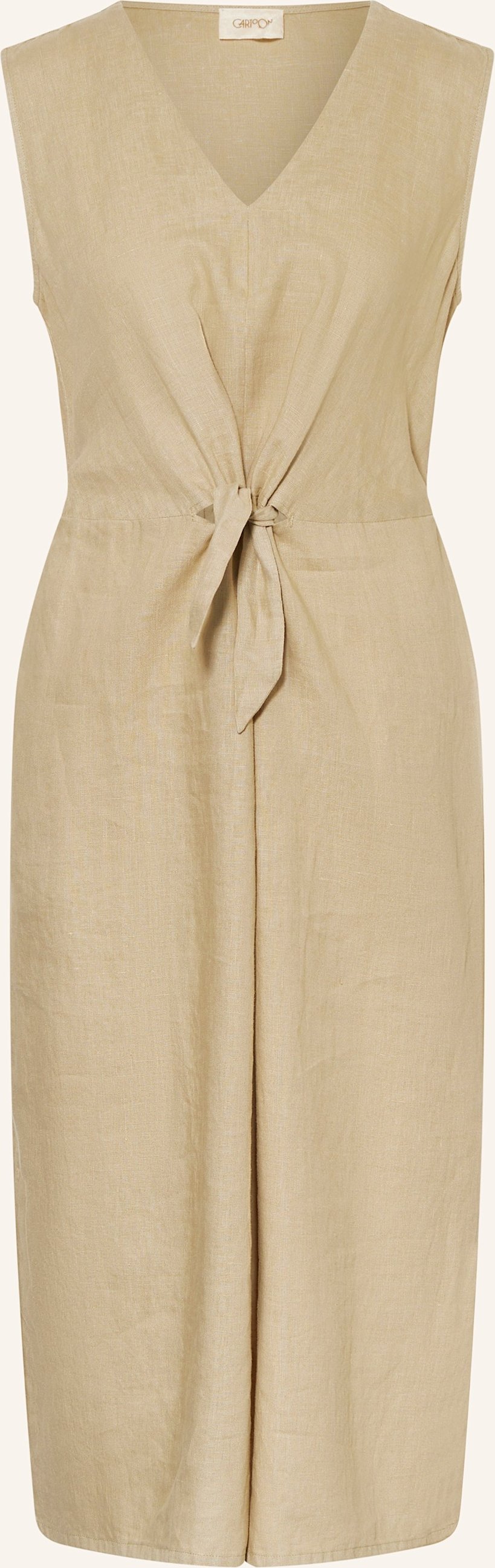 Cartoon Leinenkleid gruen