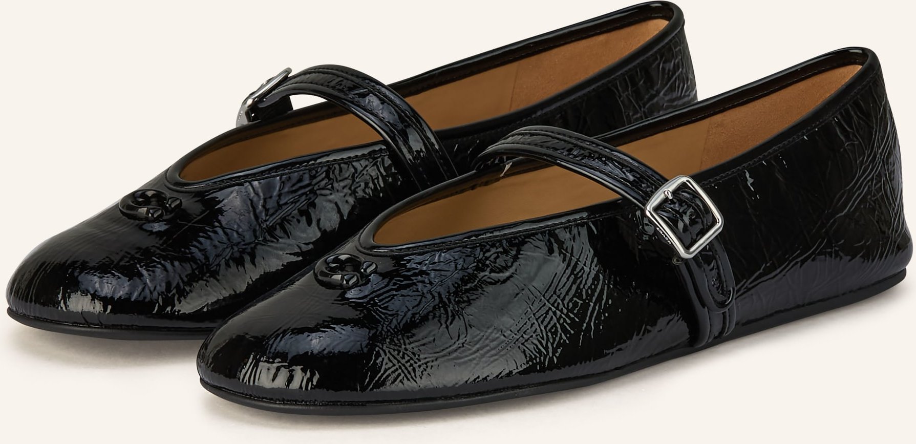 Coach Mary-Jane-Ballerinas schwarz