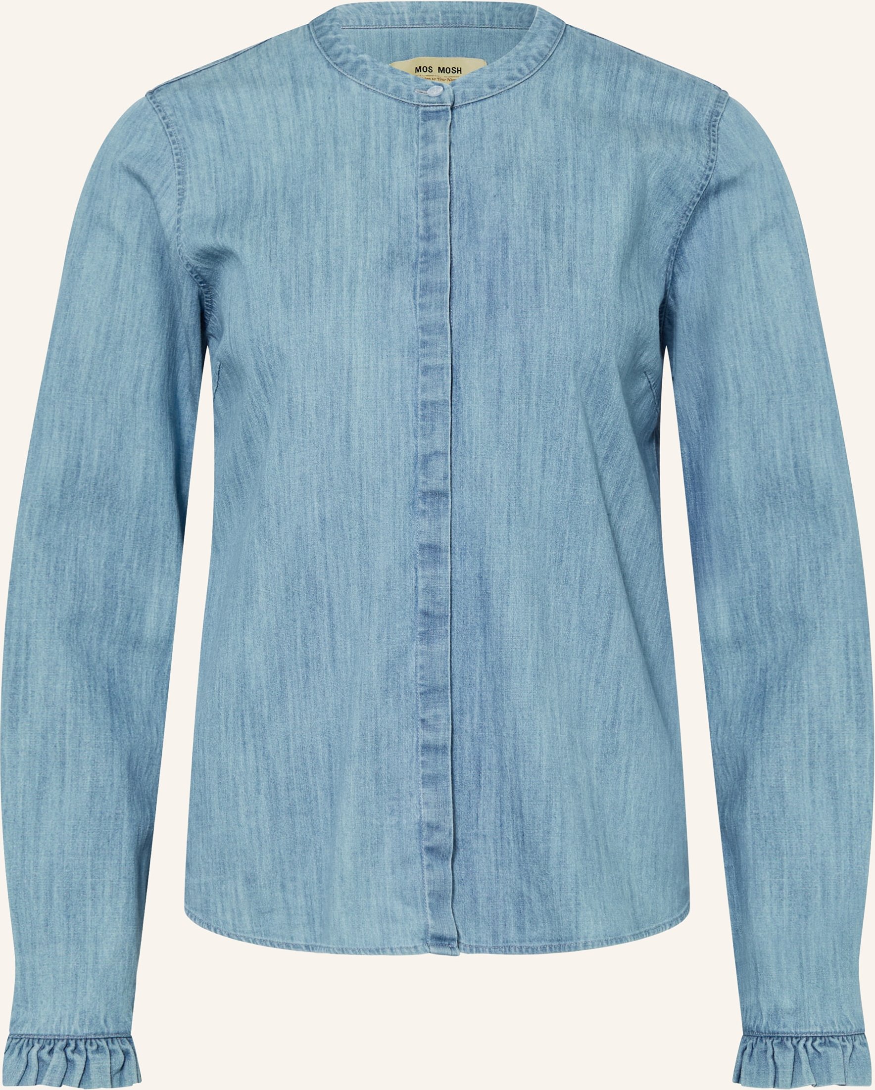 Mos Mosh Hemdbluse Mmmattie Flip Aus Denim blau