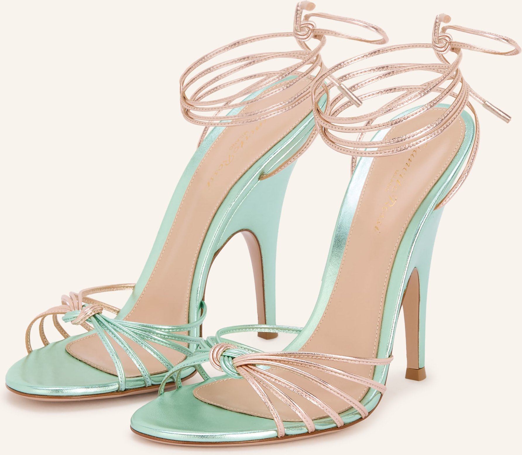 Gianvito Rossi Sandaletten Malé rosegold