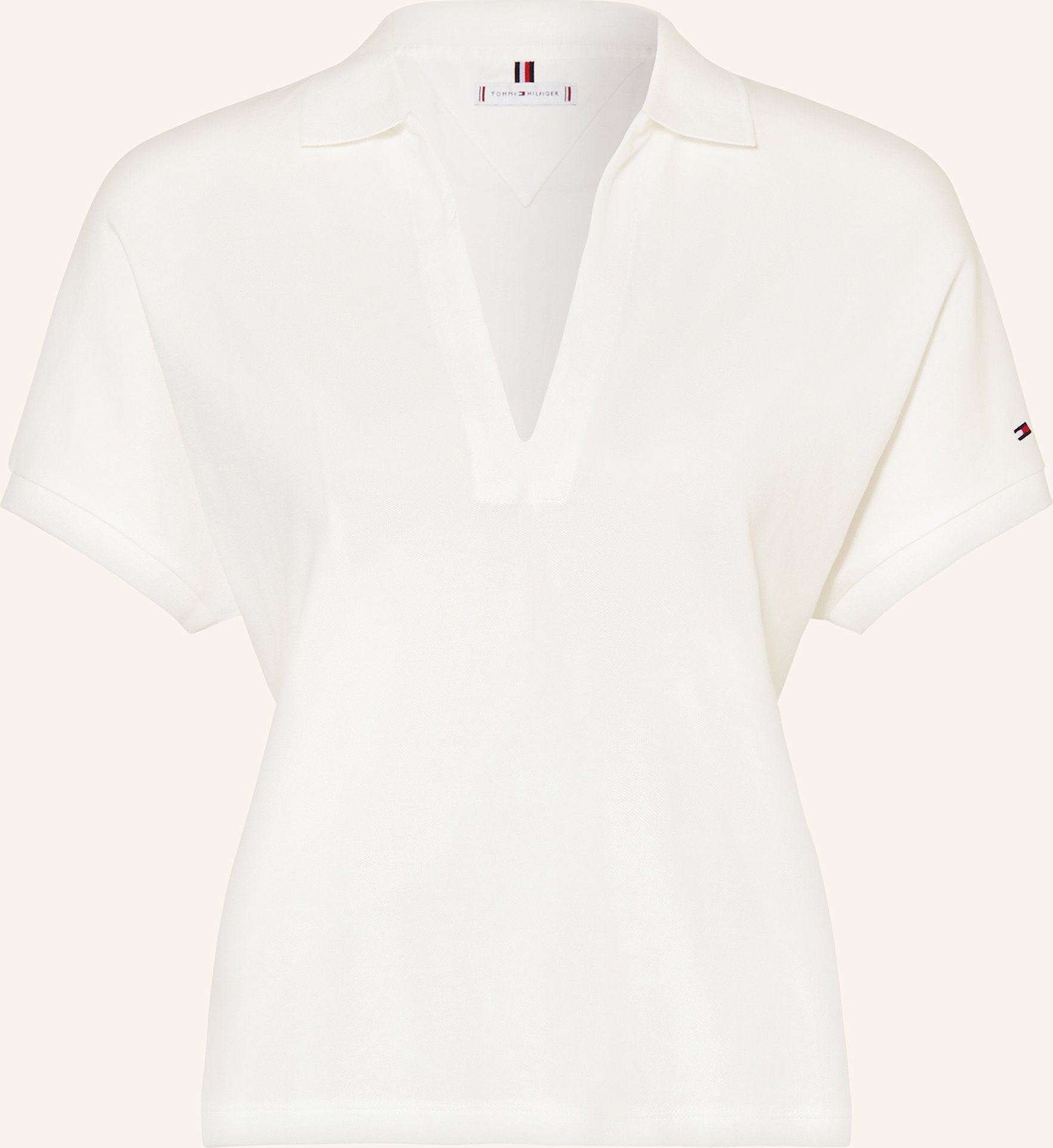 Tommy Hilfiger Piqué-Poloshirt weiss