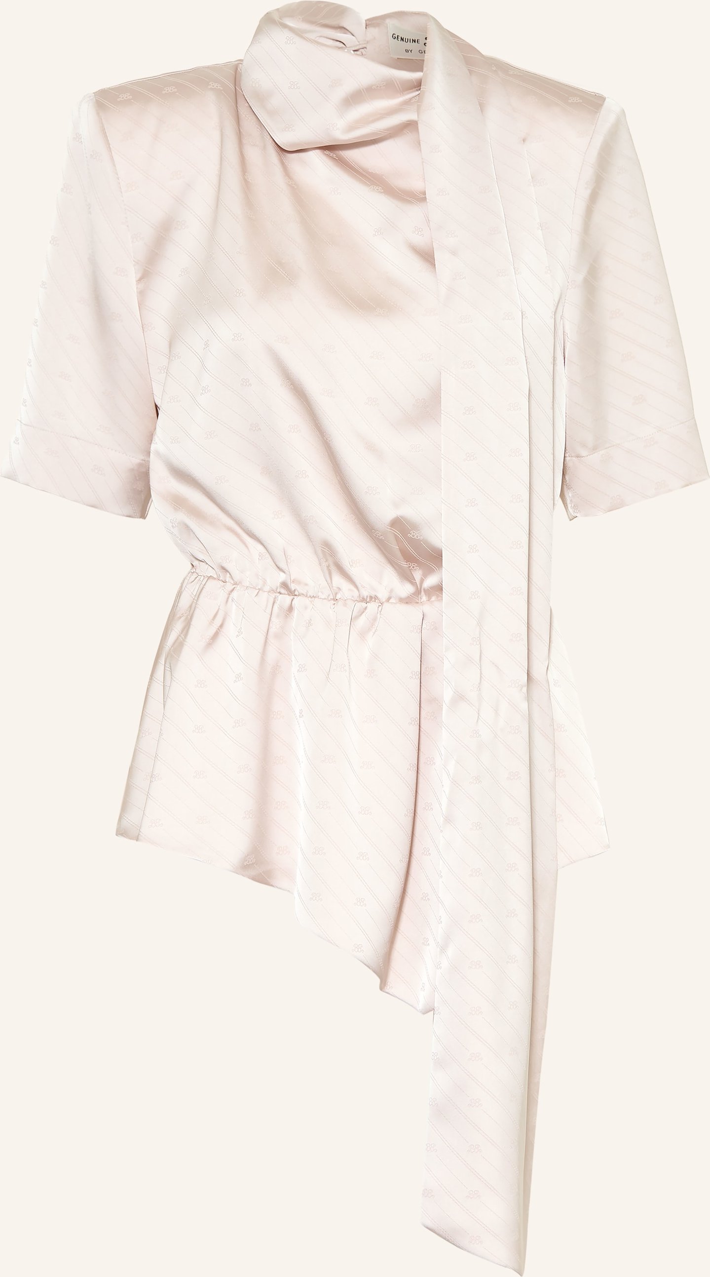 Gestuz Blusenshirt Bxgteresa Aus Satin Mit 3/4-Arm weiss