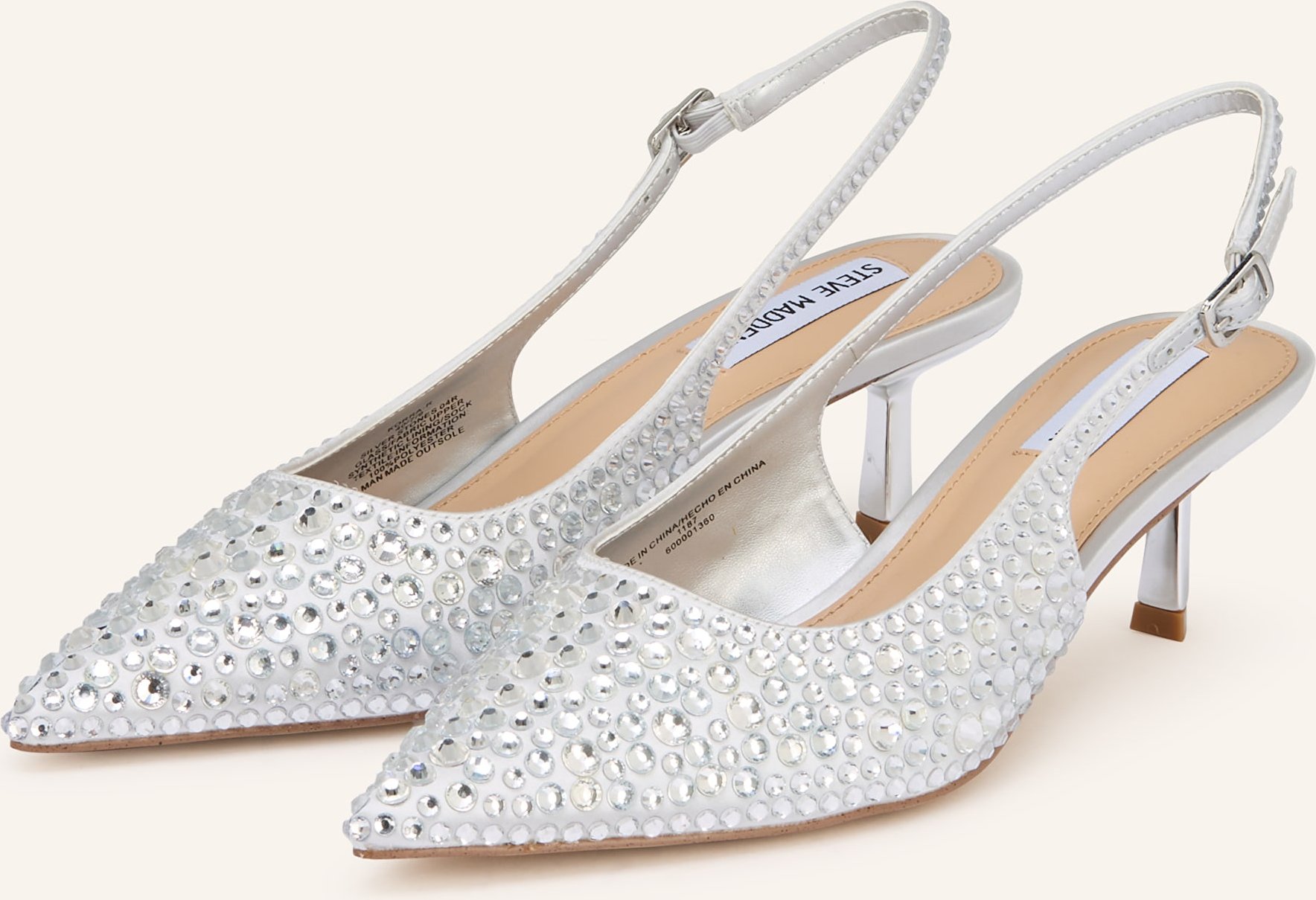 Steve Madden Slingpumps Korra Mit Schmucksteinen silber