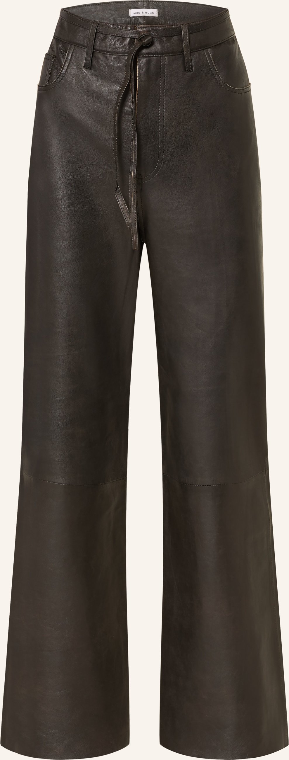 Mrs & Hugs Lederhose braun