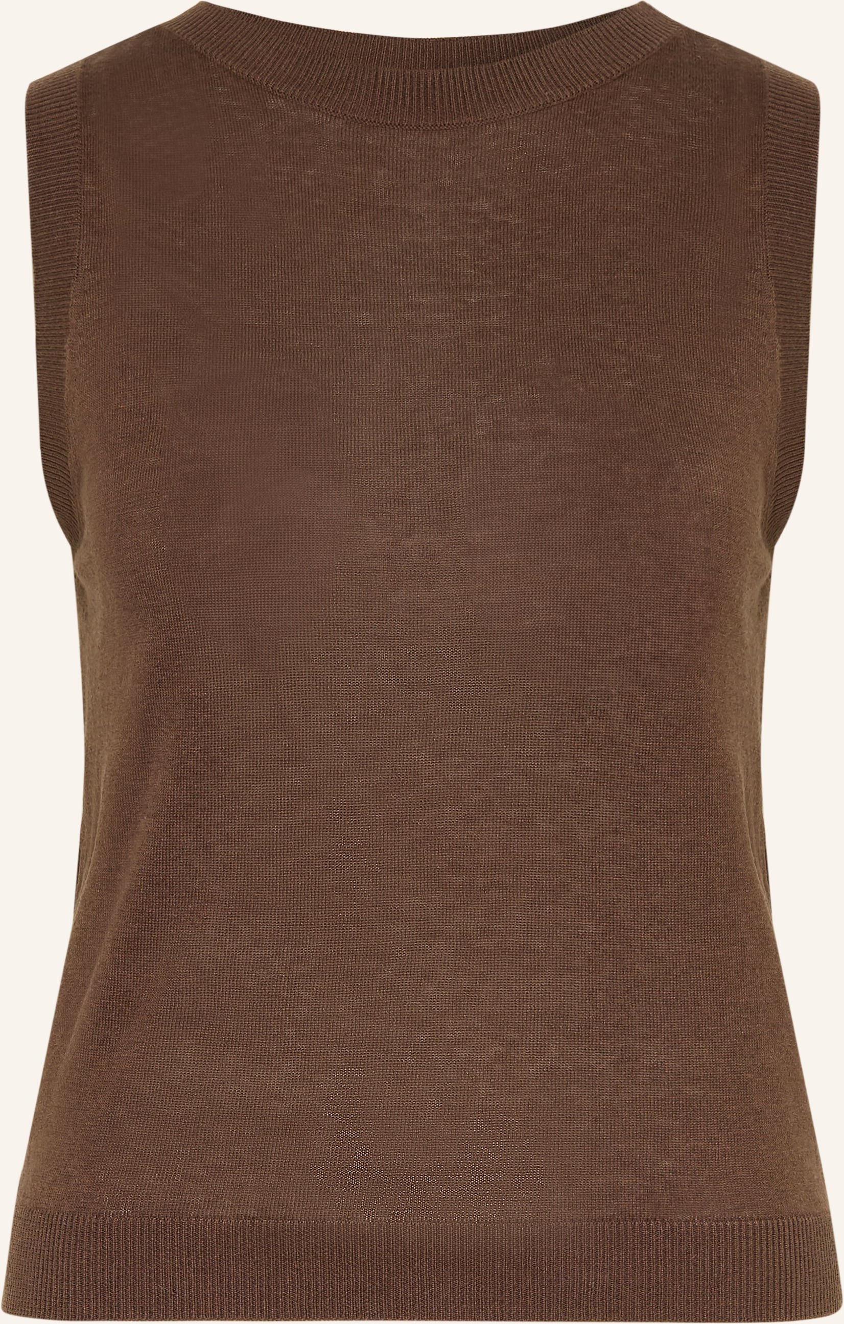 Weekend Max Mara Stricktop Riva Mit Seide Und Leinen braun