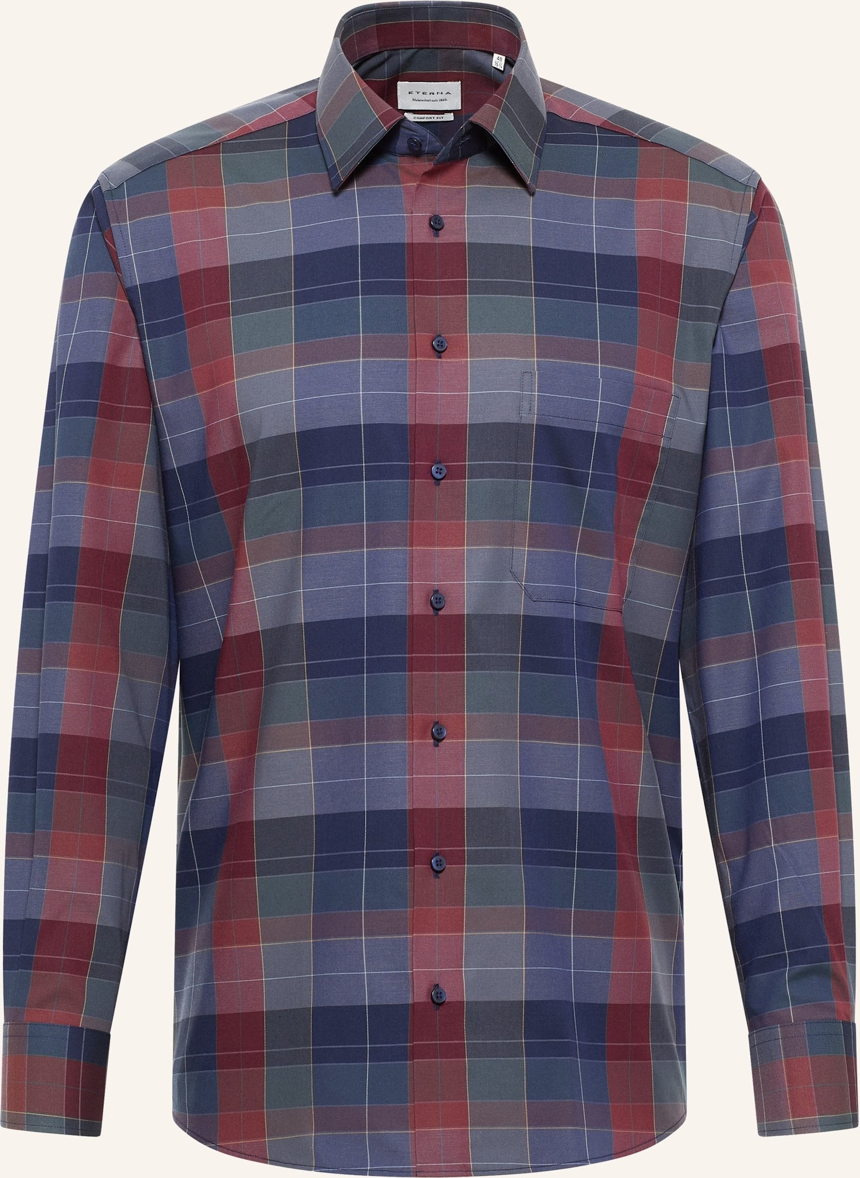 Eterna Hemd Comfort Fit blau