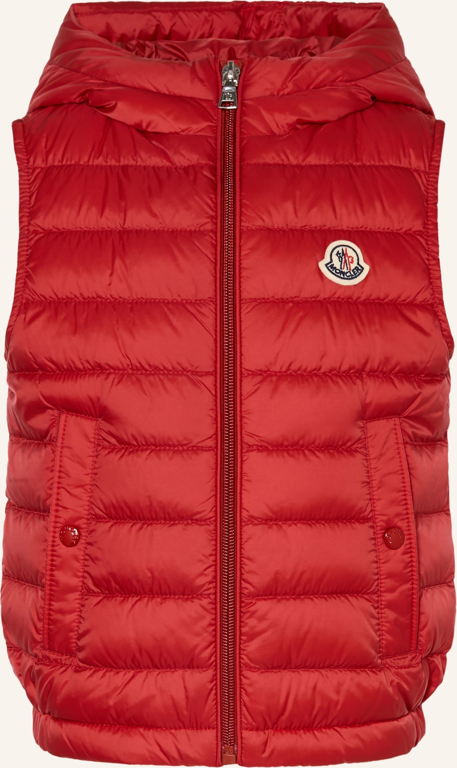 Moncler Enfant Daunenweste Uzay rot