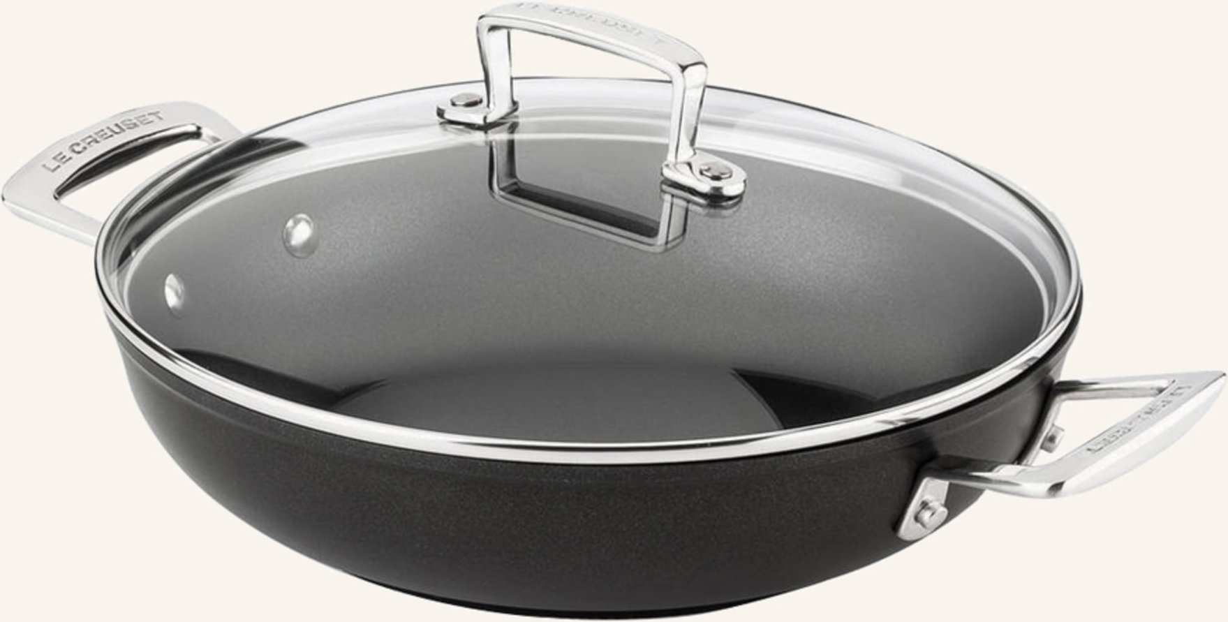 Le Creuset Profipfanne Aluminium Antihaft schwarz