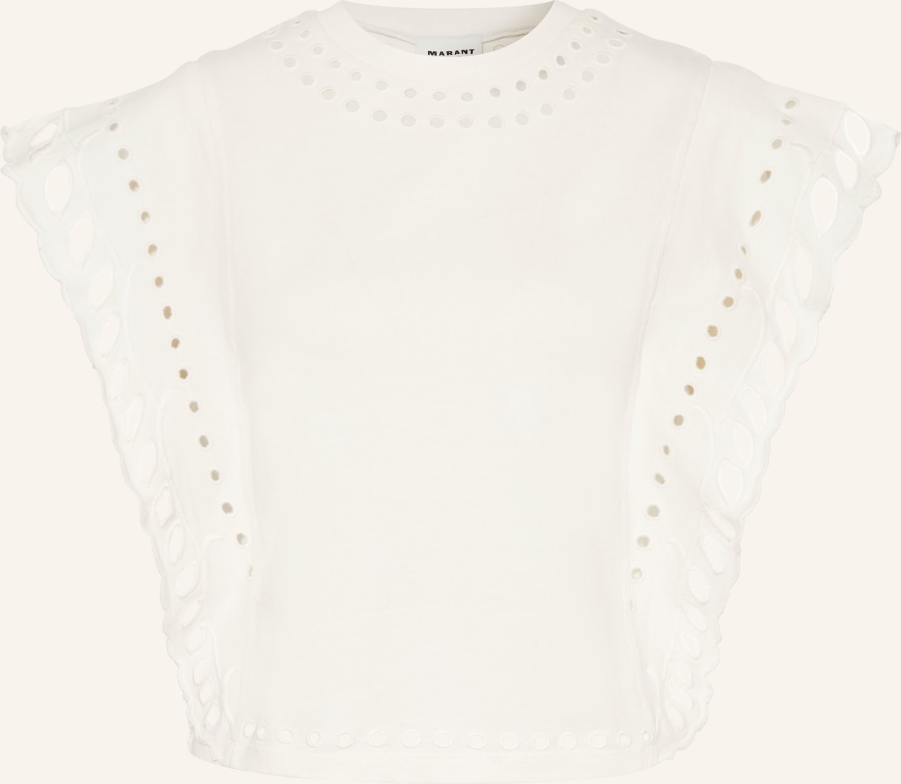 Marant Étoile Blusentop Odyle Mit Lochspitze weiss