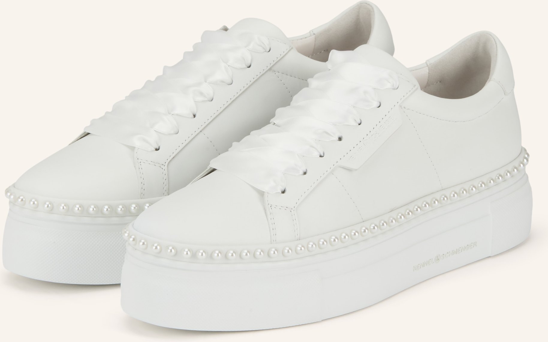 Kennel & Schmenger Sneaker Nano Mit Schmuckperlen weiss