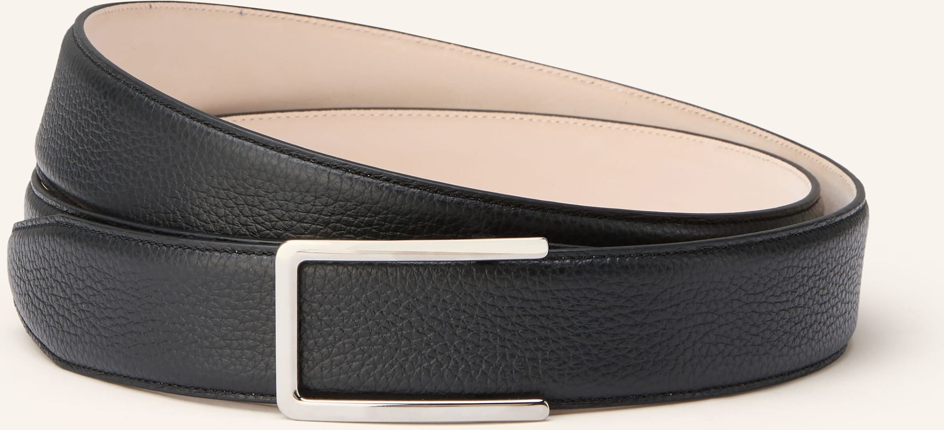 Goldfels Ledergürtel schwarz