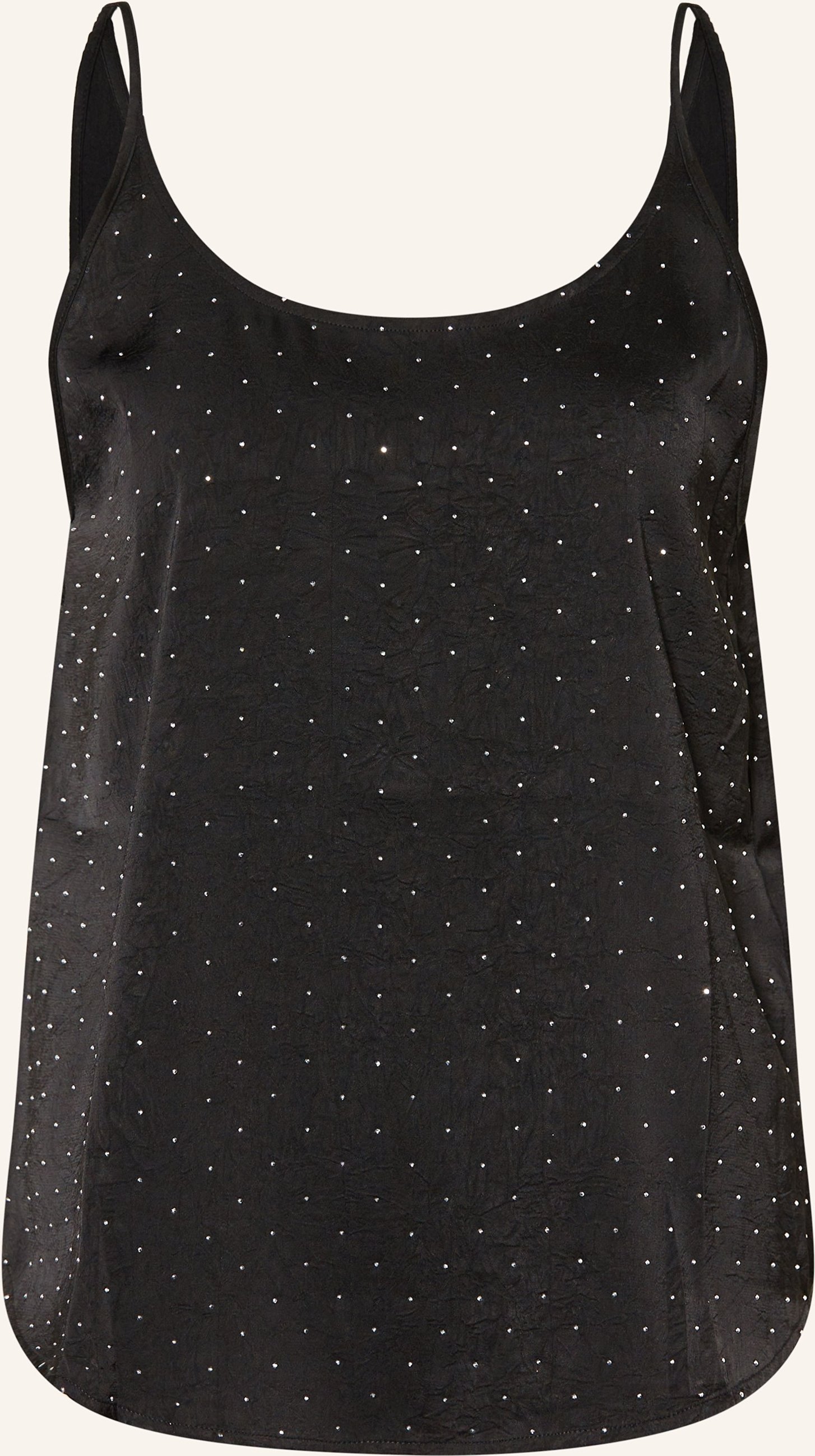 Ba&Sh Top Digue Mit Schmucksteinen schwarz