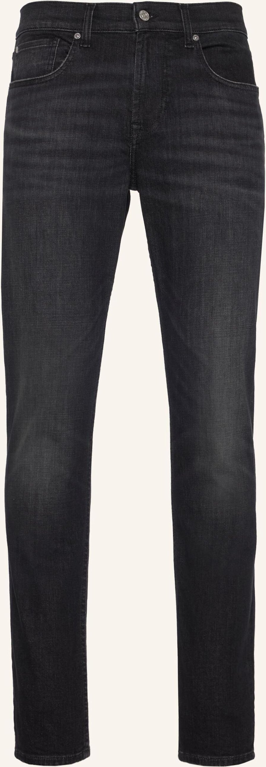 7 For All Mankind Jeans Slimmy Tapered Skinny Fit schwarz