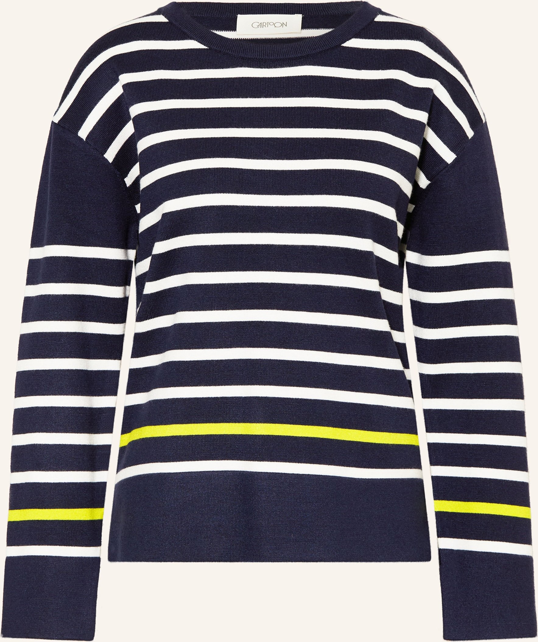 Cartoon Pullover blau