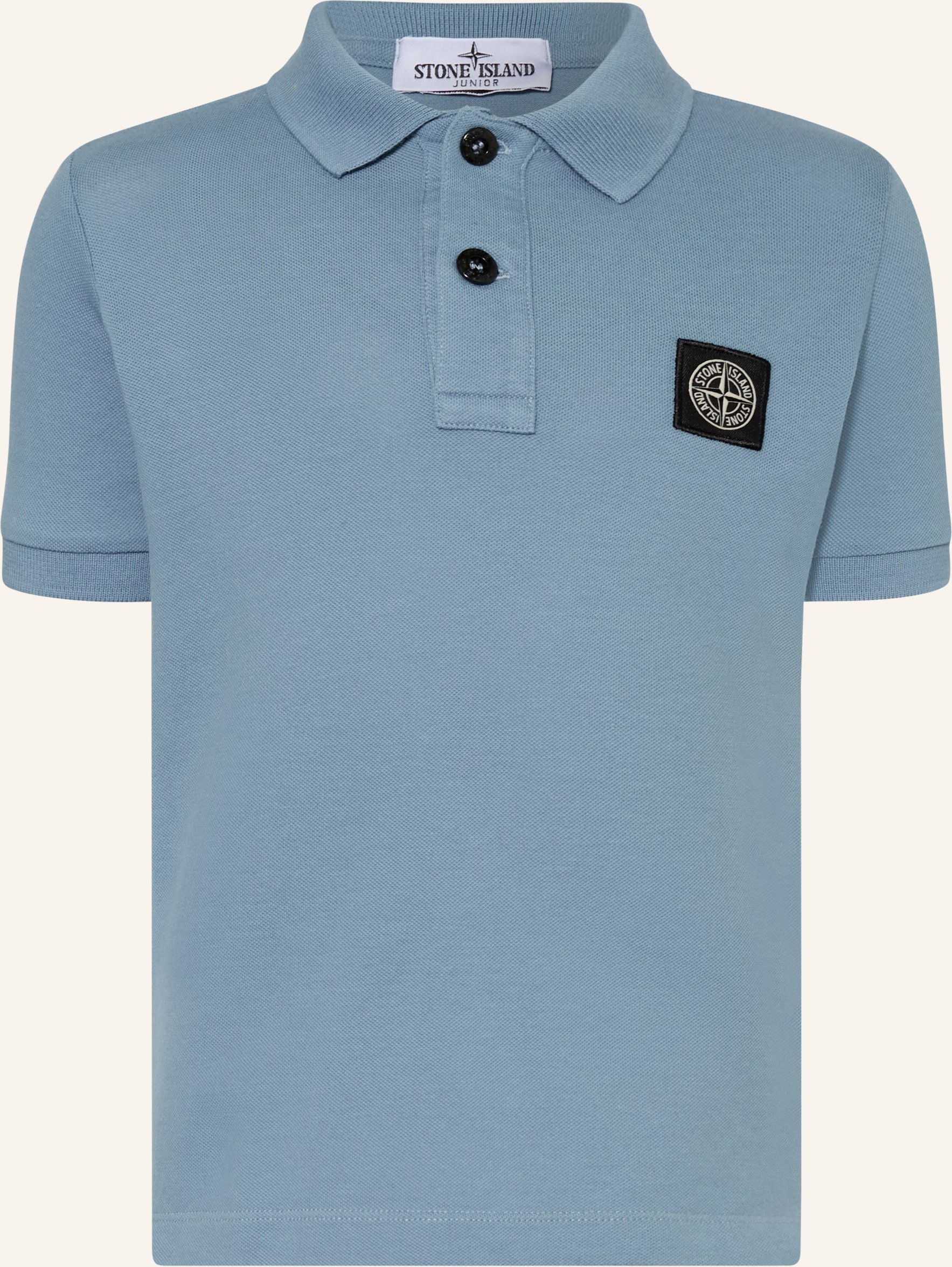 Stone Island Junior Piqué-Poloshirt blau