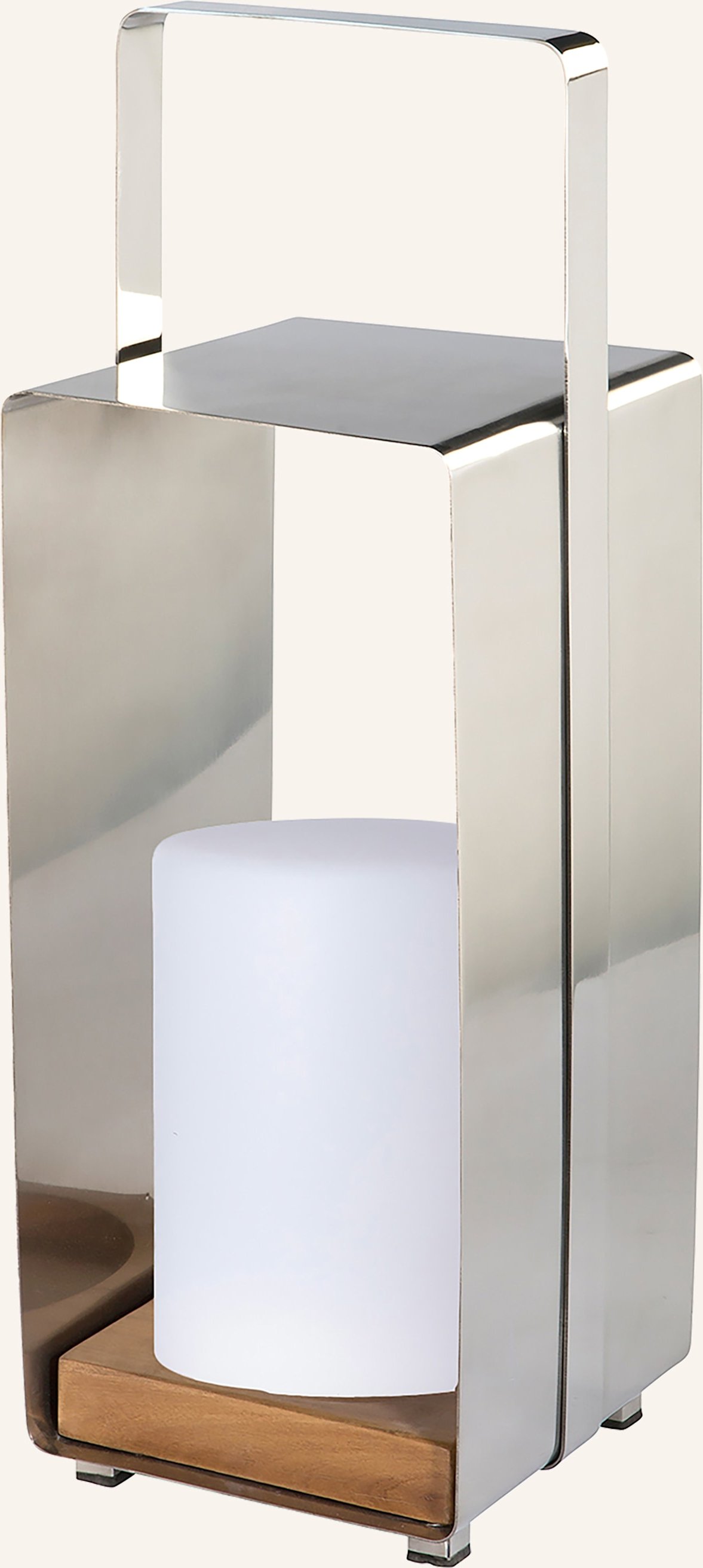 Fink Laterne Mit Led Zylinder Magnus silber