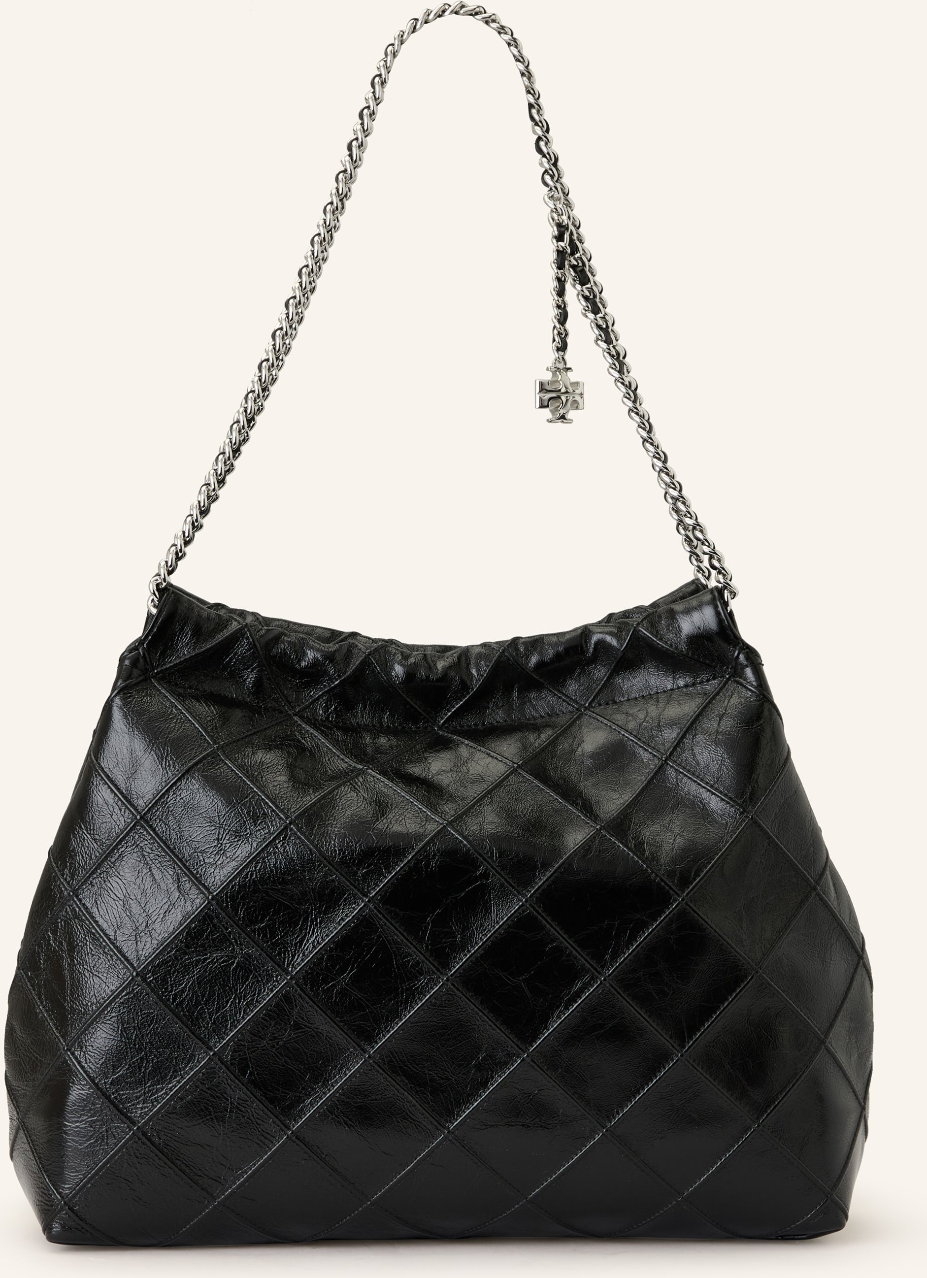 Tory Burch Schultertasche Fleming schwarz