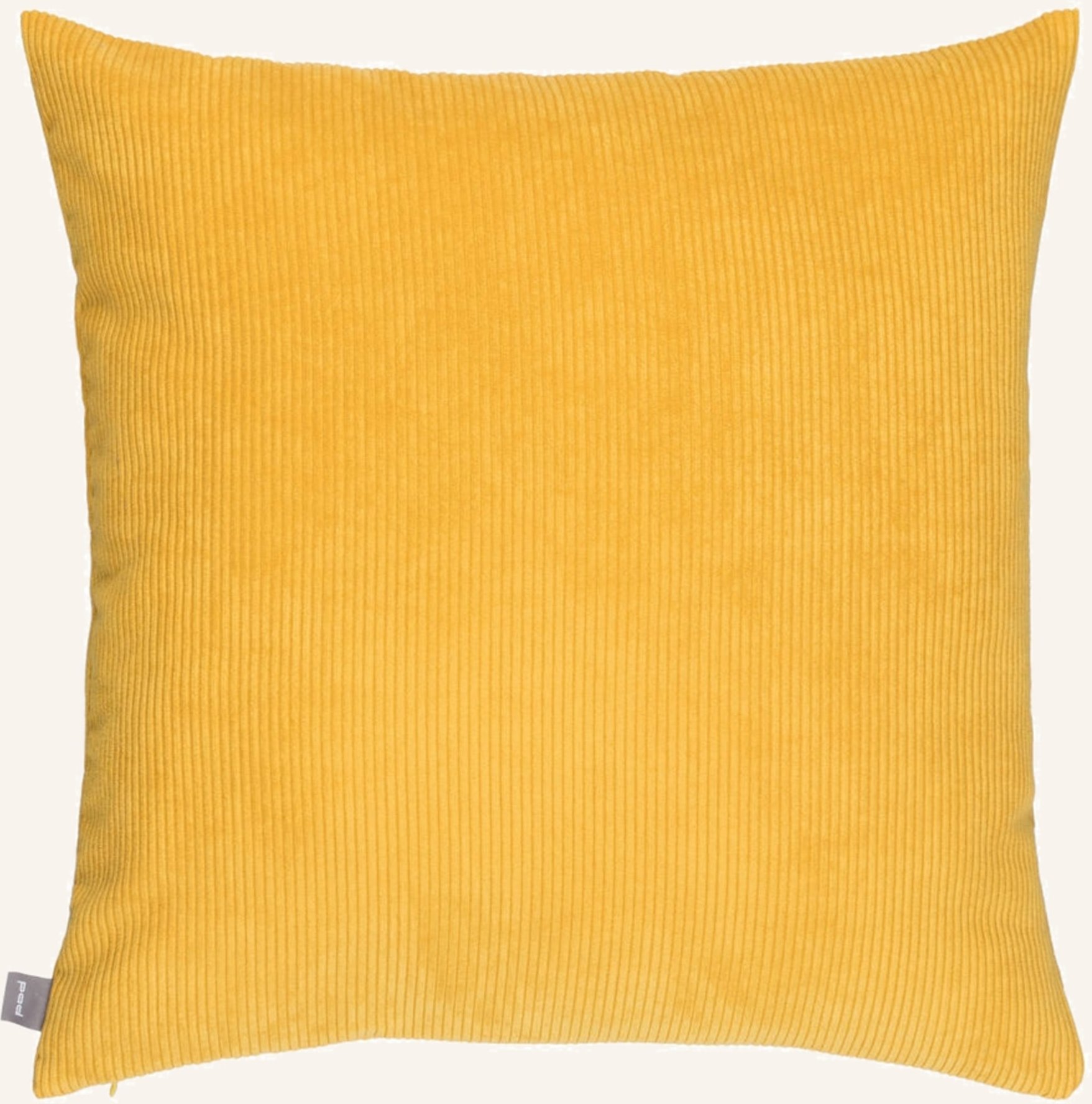 Pad Samt-Dekokissenhülle Casual gelb