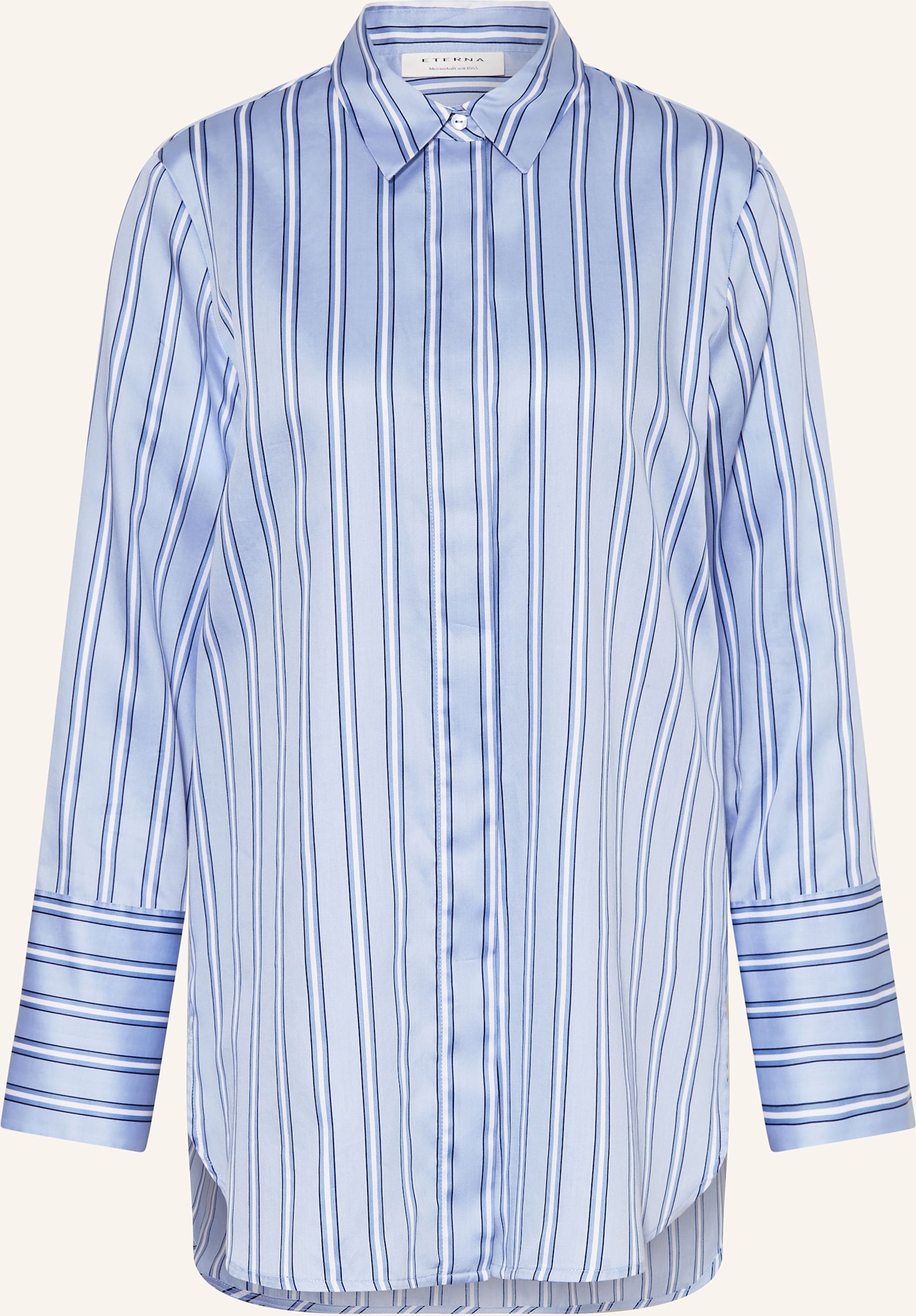 Eterna Hemdbluse blau