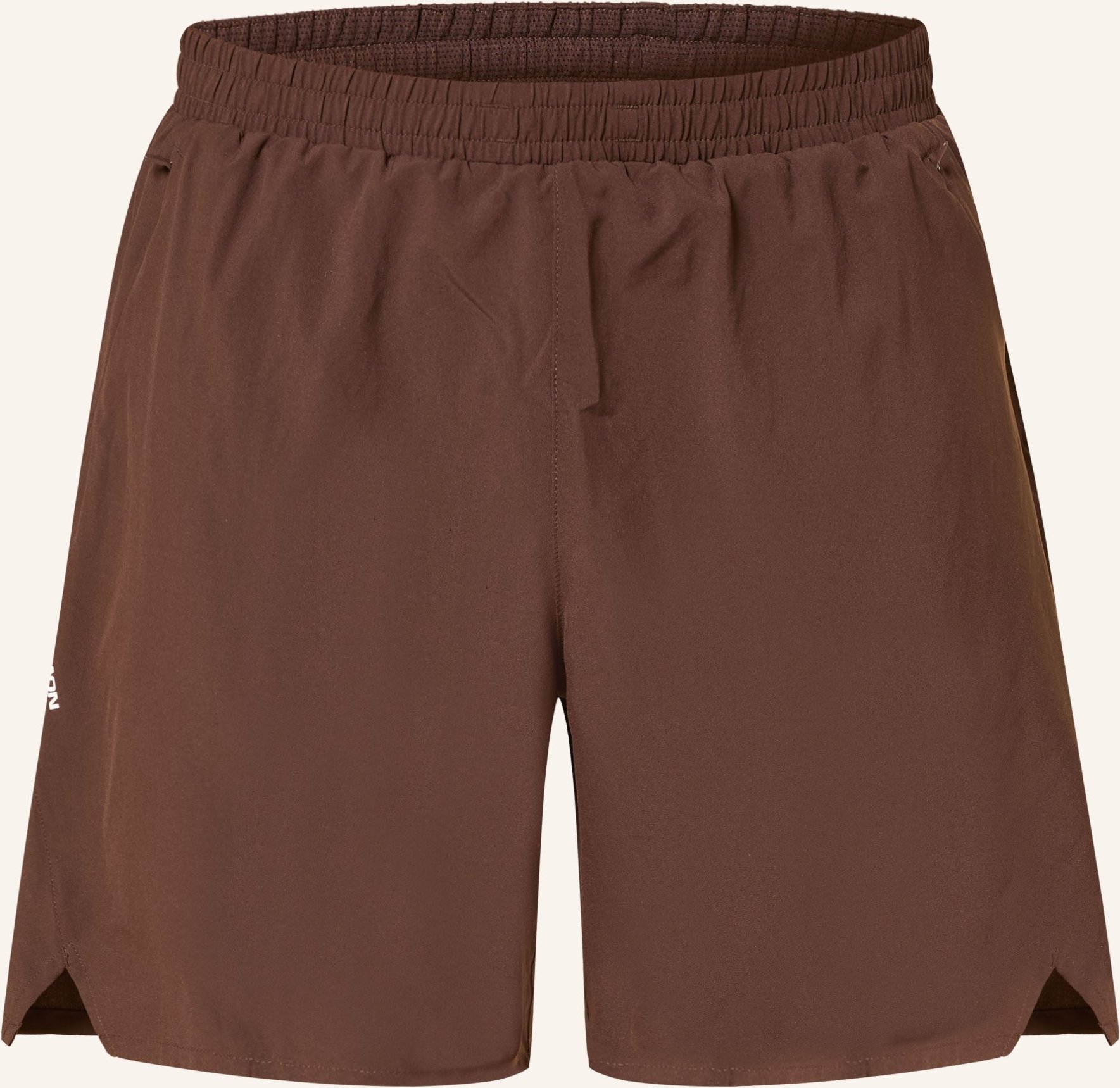 Salomon 2-In-1-Laufshorts Shkout braun