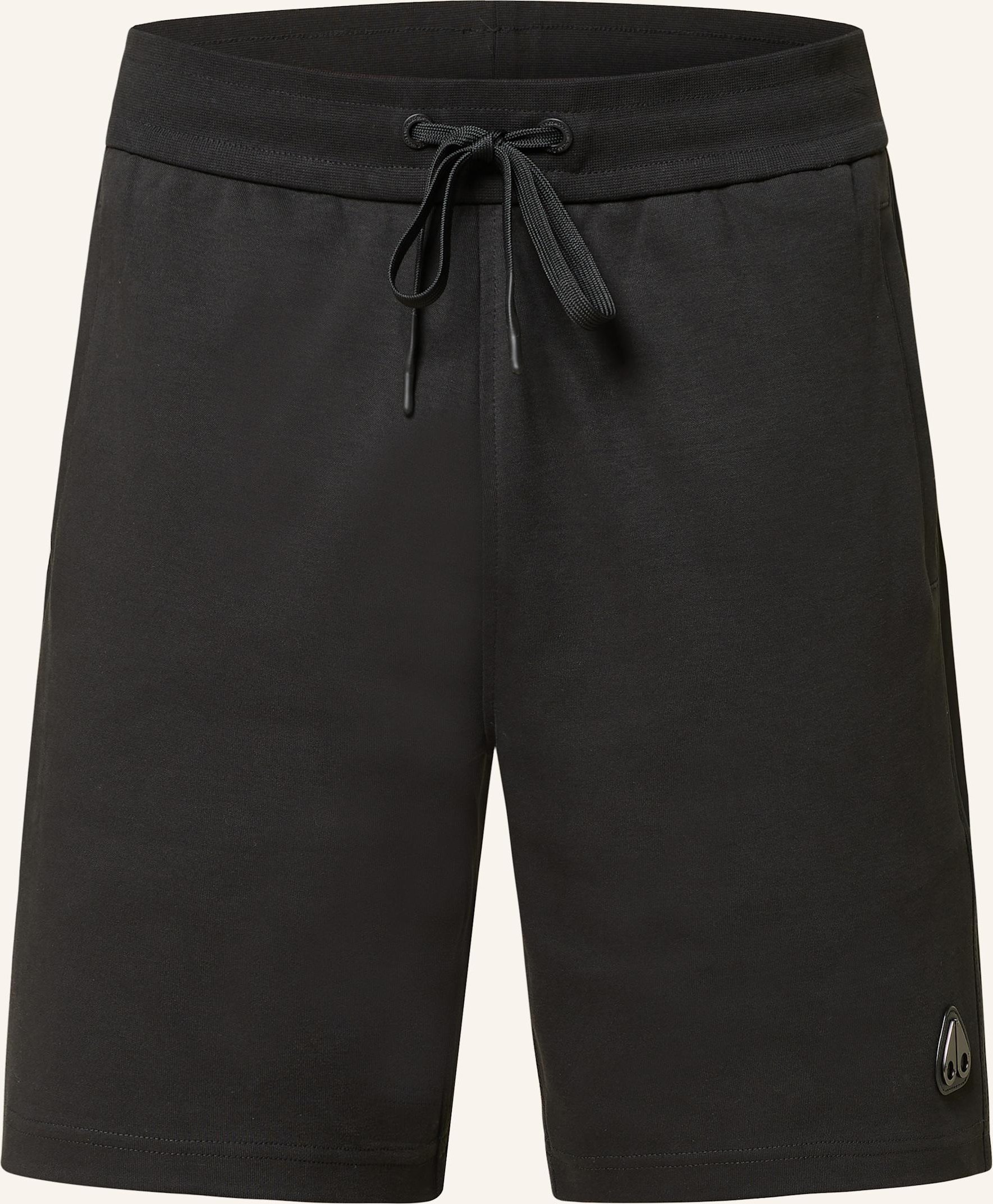 Moose Knuckles Sweatshorts Dalon Mit Galonstreifen schwarz