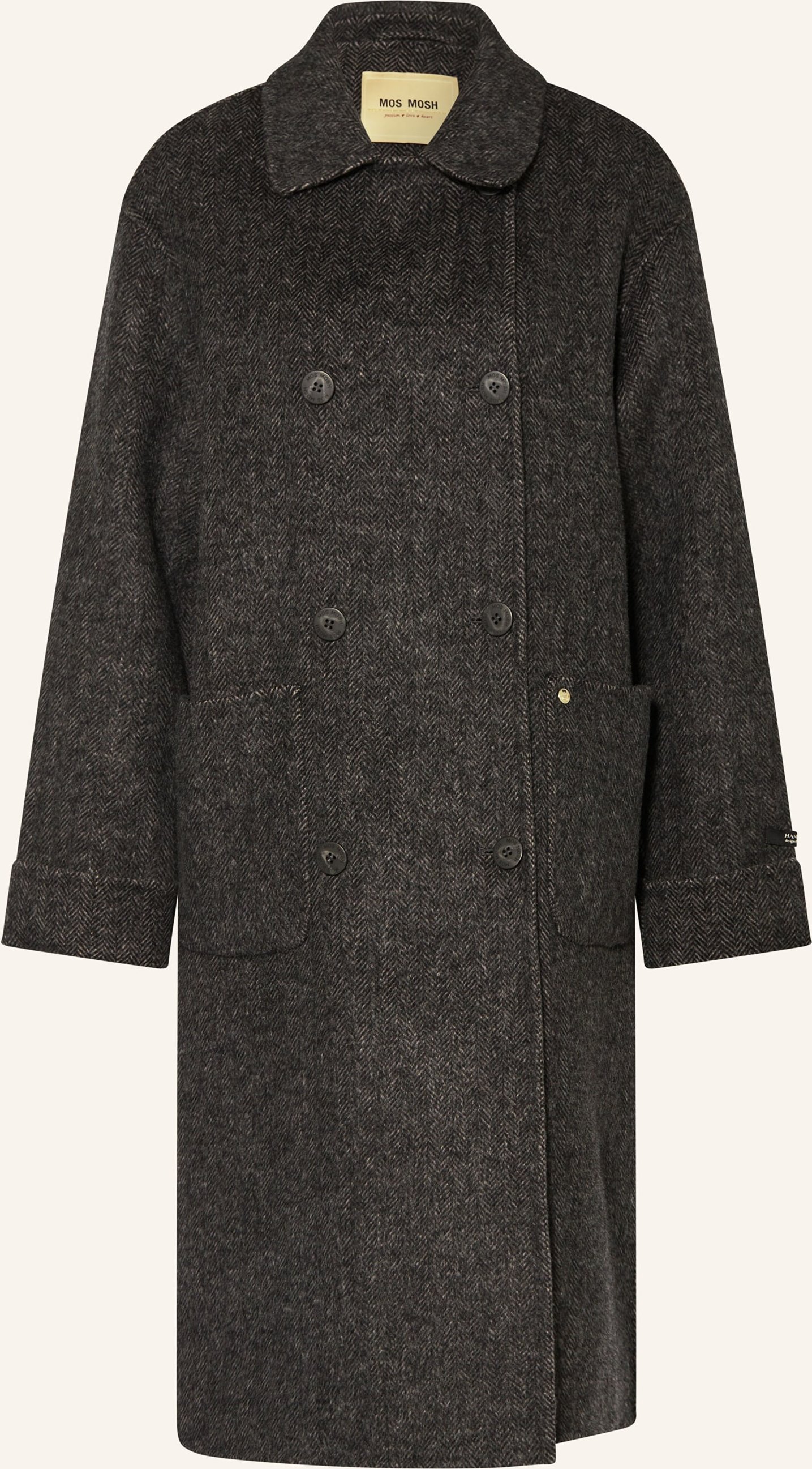 Mos Mosh Wollmantel Mmlucca Barkley grau