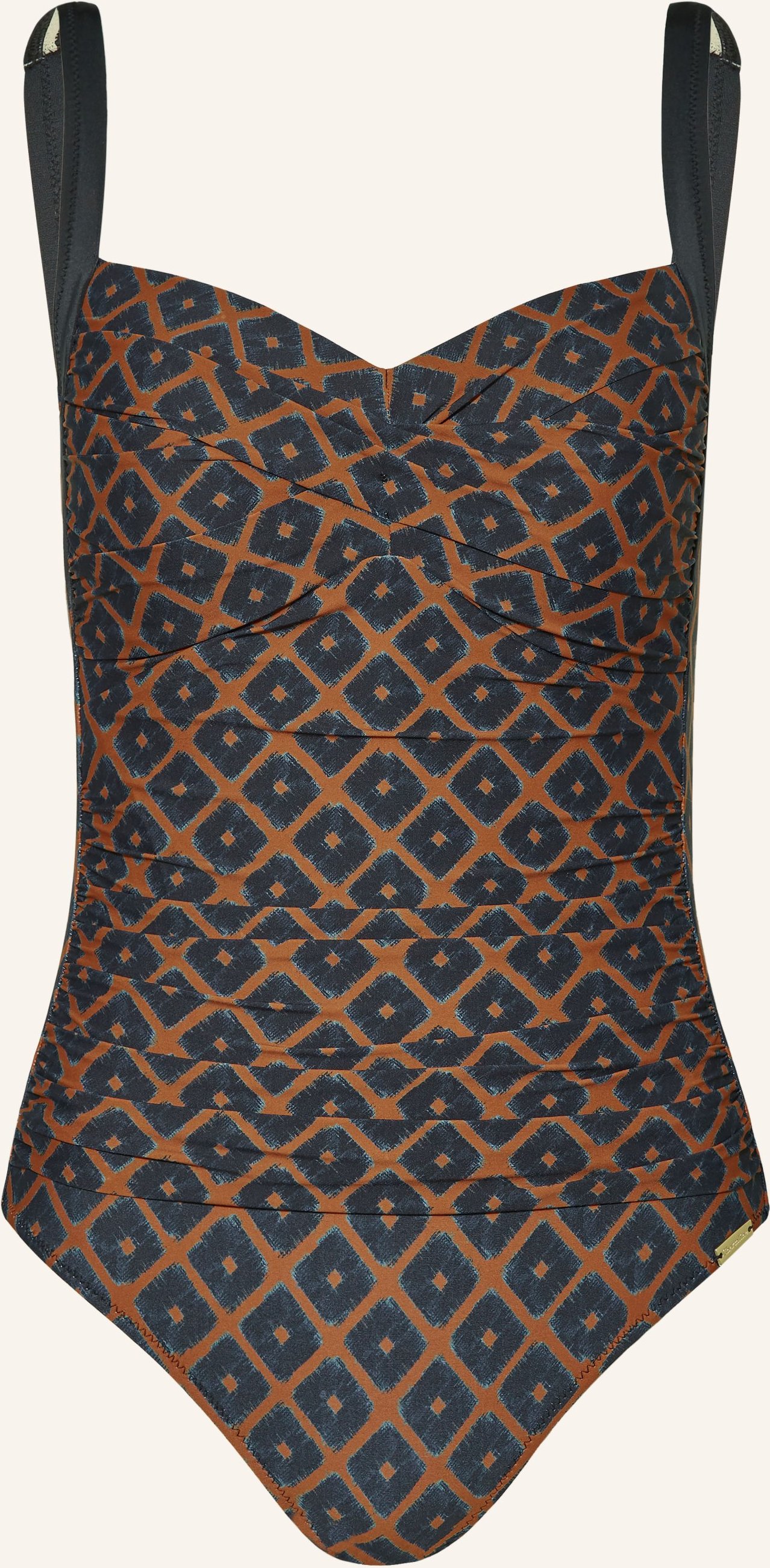 Charmline Shape-Badeanzug Tobacco Fields schwarz